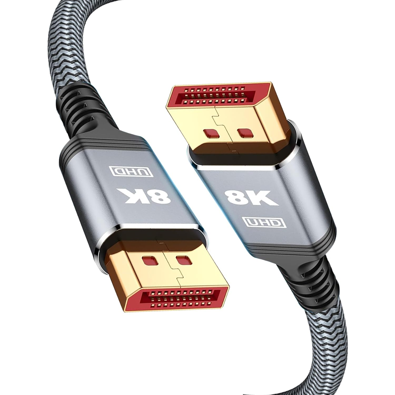 Displayport Cable 1.4, Tunghey 8K 4K DP Cable, Display Port Cord [8K@60Hz, 4K@144Hz, 2K@240Hz, 32.4Gbps], High Refresh Rate for Gaming Monitor, HBR3, HDR (1.5M) image number 6