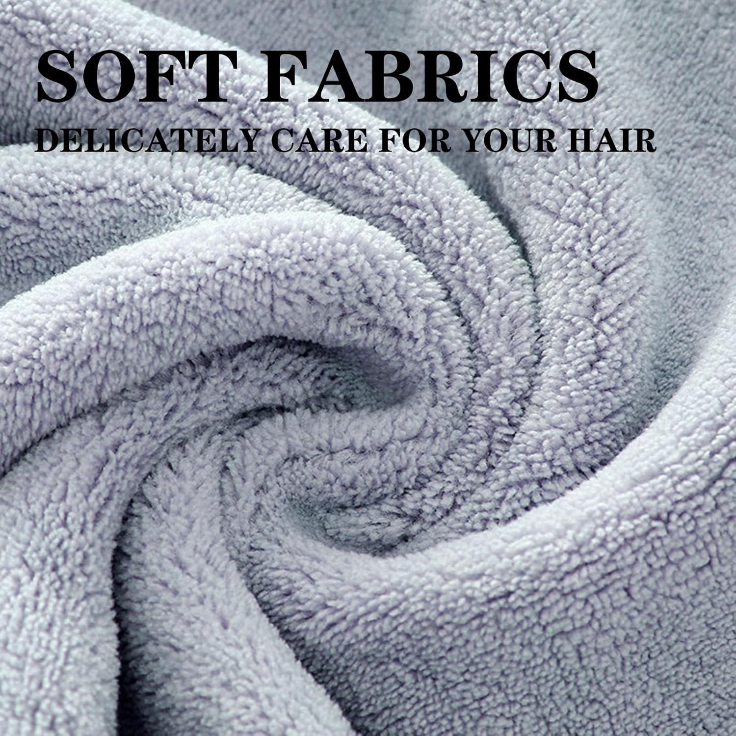 Set of 3 Super Absorbent Microfiber Hair Towel Wraps, Hair Turbans for Quick Drying, Anti-Frizz, and Heat Damage Reduction, Premium Hair Care for All Hair Types image number 5