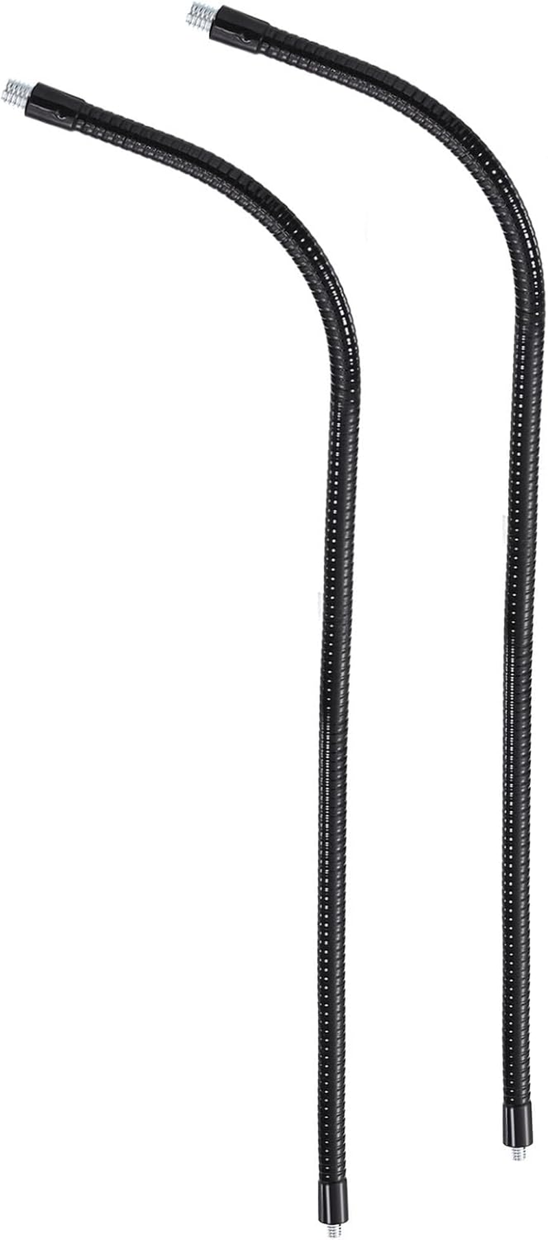 Awclub 8-Inch Flexible Gooseneck Tubing, 3/8"-16 Male to Male Thread Universal Arm Gooseneck Extension Holder for Microphone, Tripod Phone, Camera, LED Video Lights 2 Pack
