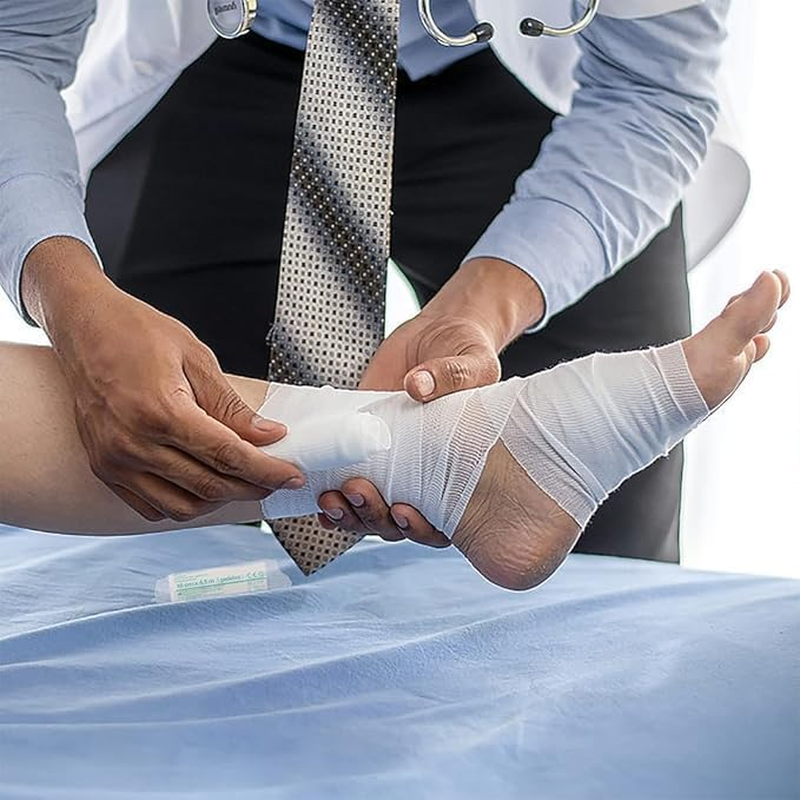 SZHENGSHAN 20 Roll Elastic Gauze Bandages, Stretch Gauze Bandage Roll, Medical Gauze Bandage, 7.5Cm X 4.5M, 20Pcs image number 1