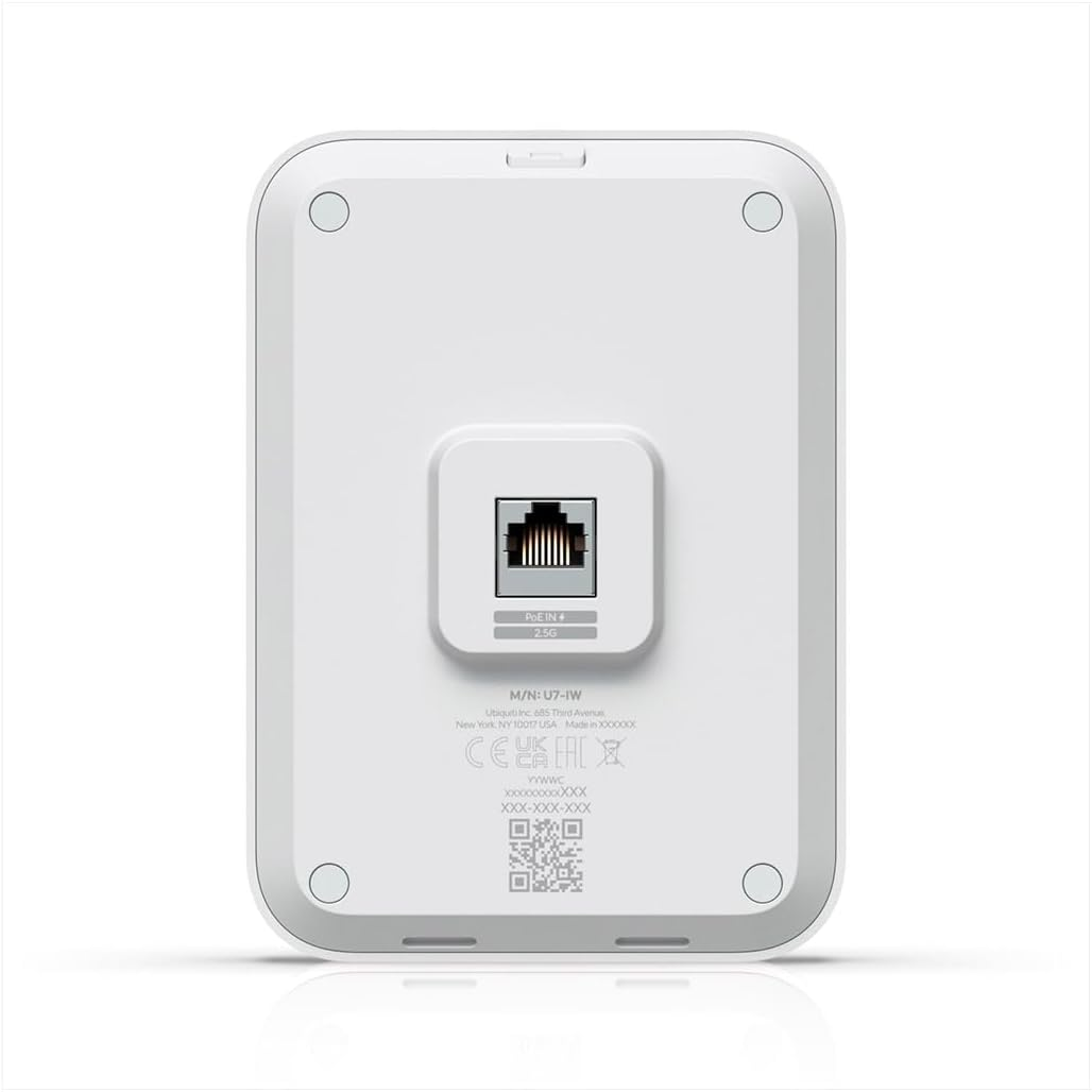 Ubiquiti U7 In-Wall Wall-Mounted Wifi&lrm; 7 Access Point