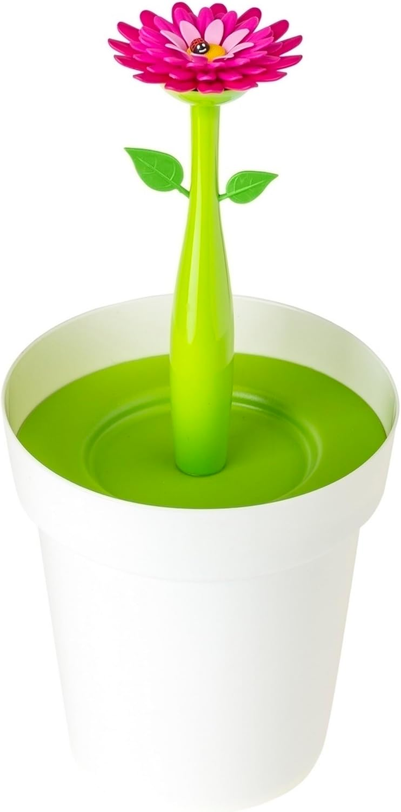 Vigar Flower Power Bathroom Bin, 3 Litre Capacity, White image number 4