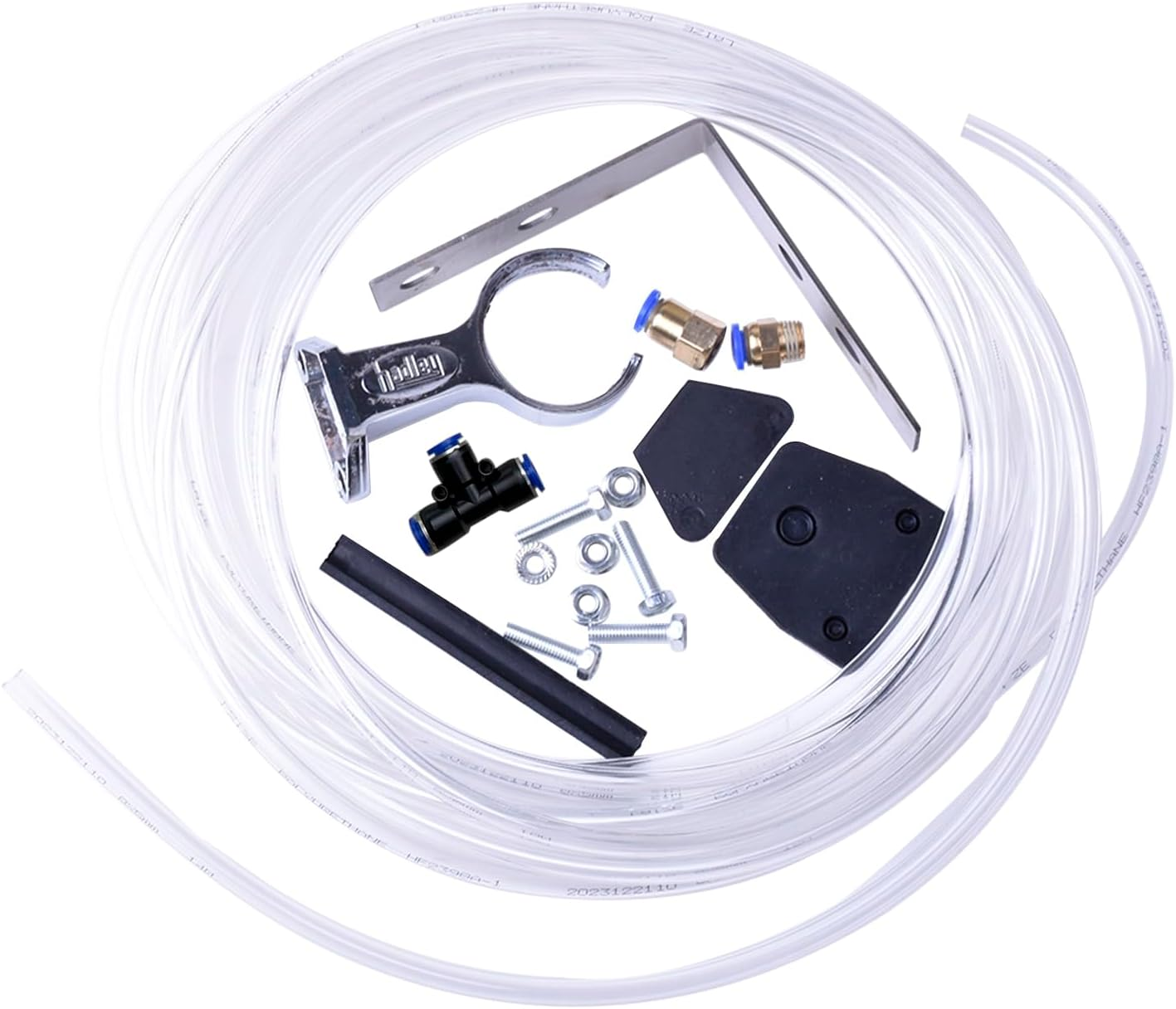 Pair Chrome Roof Mount Low Tone Air Horn & Base Mount, Compatible with Peterbilt, Kenworth, Mack, Ford Trucks, Modern Metal Silver Air Horns image number 4