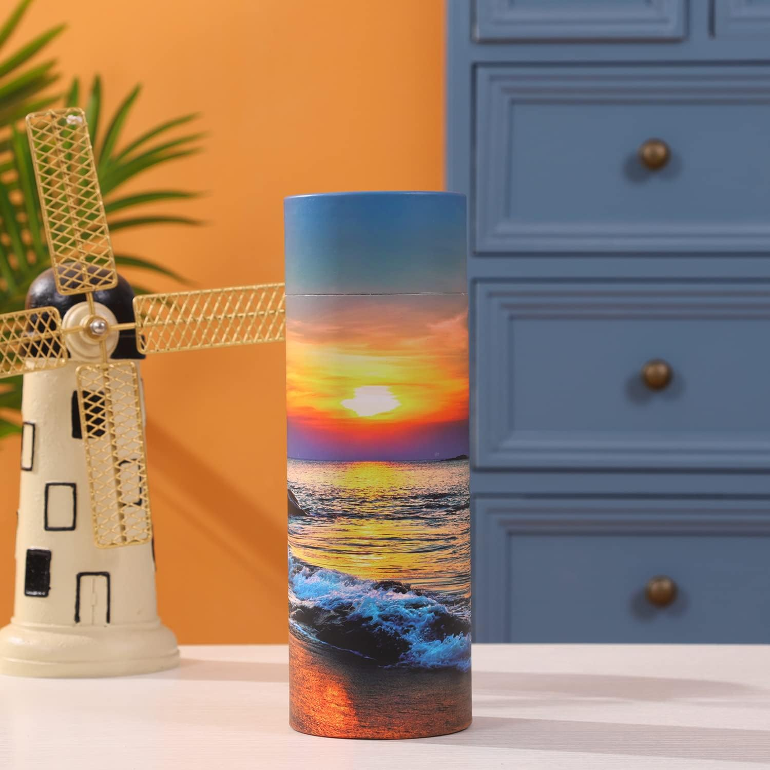 Ocean Sunset Scattering Urn &ndash; Biodegradable Scatter Tube for Ashes - Cremation Urn for Adult Ashes (Small) image number 2
