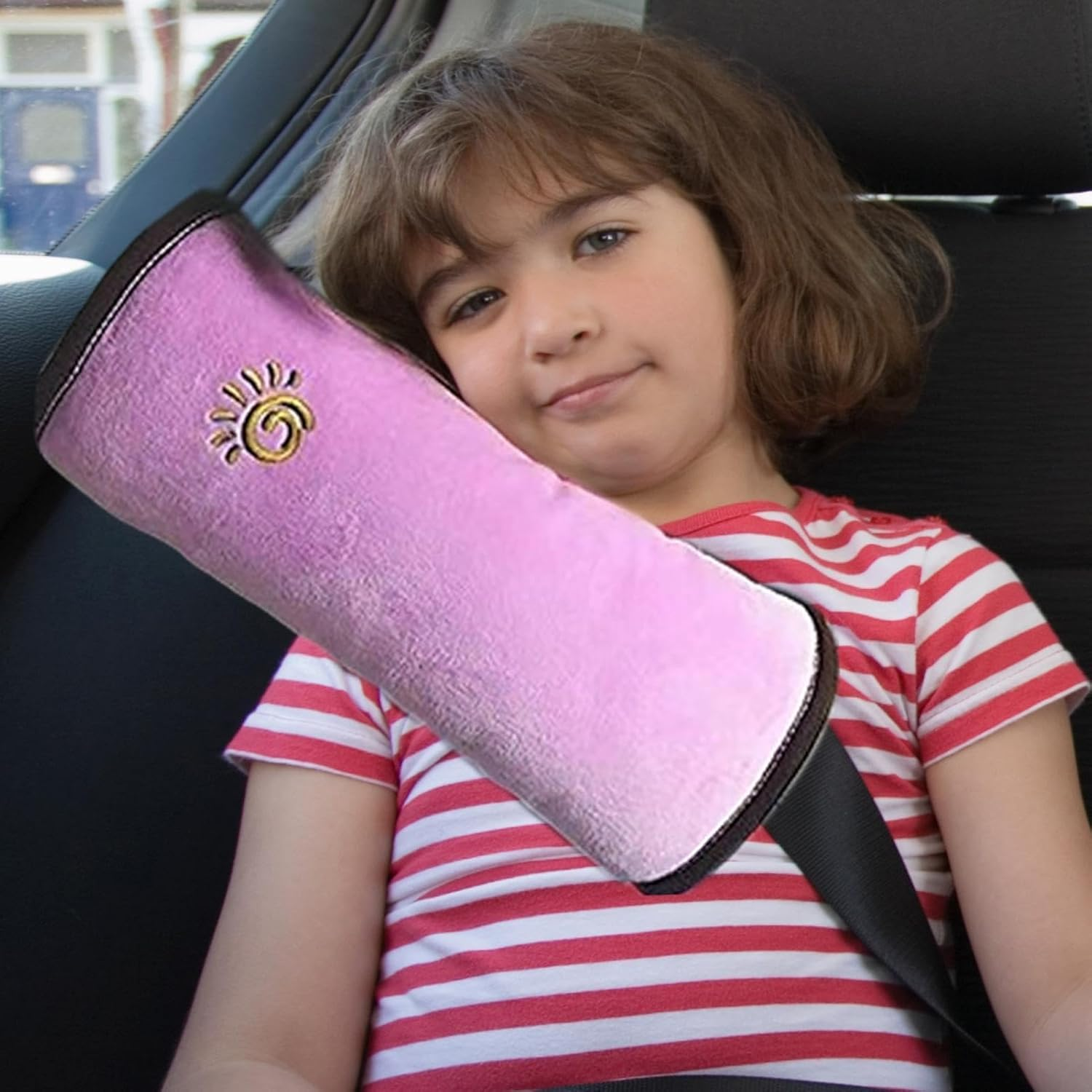 Seatbelt Pillow for Kids | Soft Removable Polyester Cover for Seat Belt - Multifunctional Full Protection Comfortable Seat Belt Cover for Car Truck Vehicle
