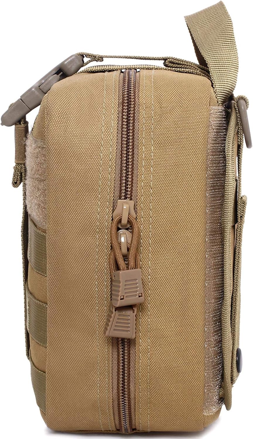 Honestptner Upgraded Outdoor Wear-Resistant Oxford Cloth Medical Pouch, Rugged Mountain Adventure First Aid Molle, Tactical Storage Pocket, Army Fans Survival Pouch, Tactical Medical Pouch image number 6