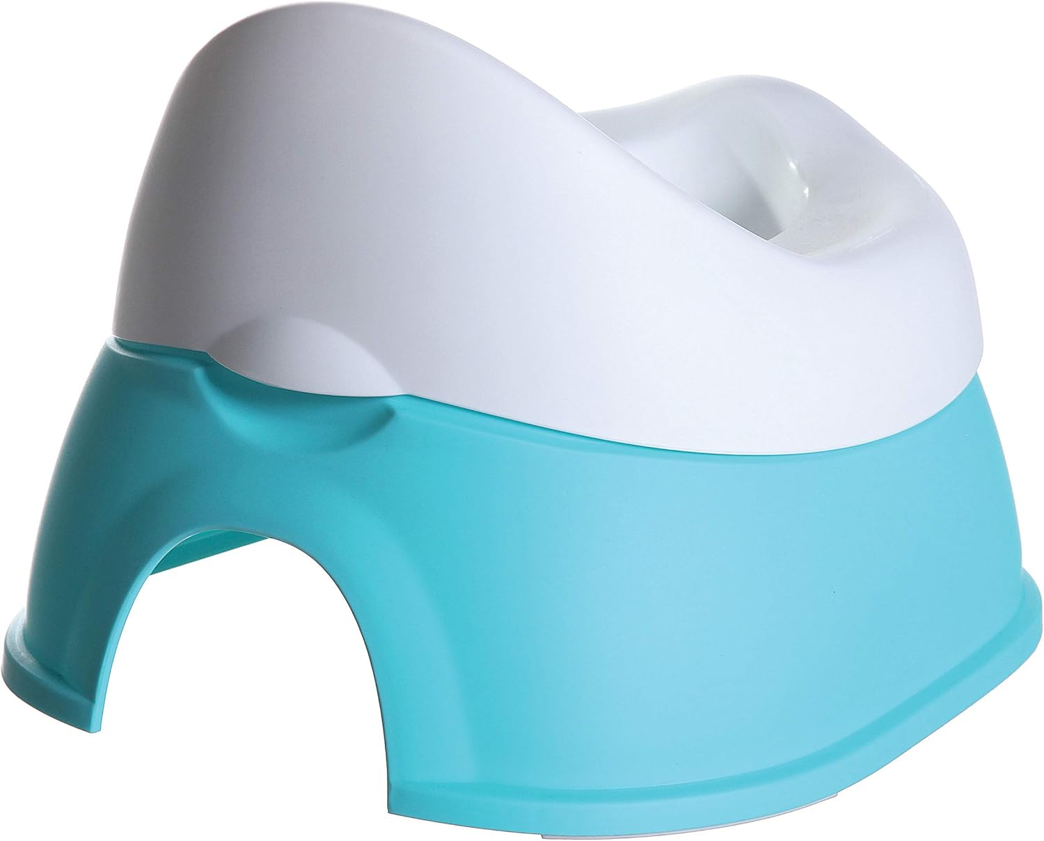 Dreambaby Ezy Potty Training Seat - Todllers Toilet Seat with Built-In Splash Guard, Slip-Resistant Base, and Removable Bowl - Perfect Size Travel Potty Chair for Toddlers 18 Months & above - Aqua