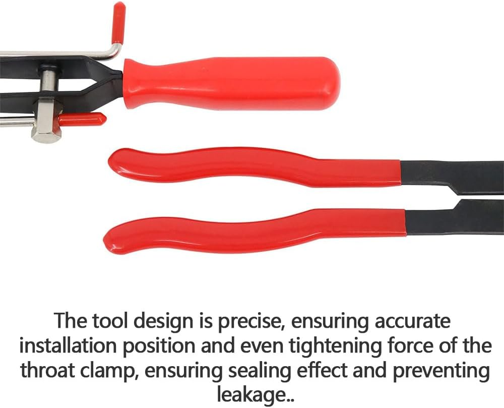 HYAVIA 10-Piece Clamp Pliers with CV Boot Kit Ear Tie Crimping Tool Stainless Steel Adjustable Hose Banding Pliers Automotive Axle Joint Clamp Tool for Car Repair image number 1