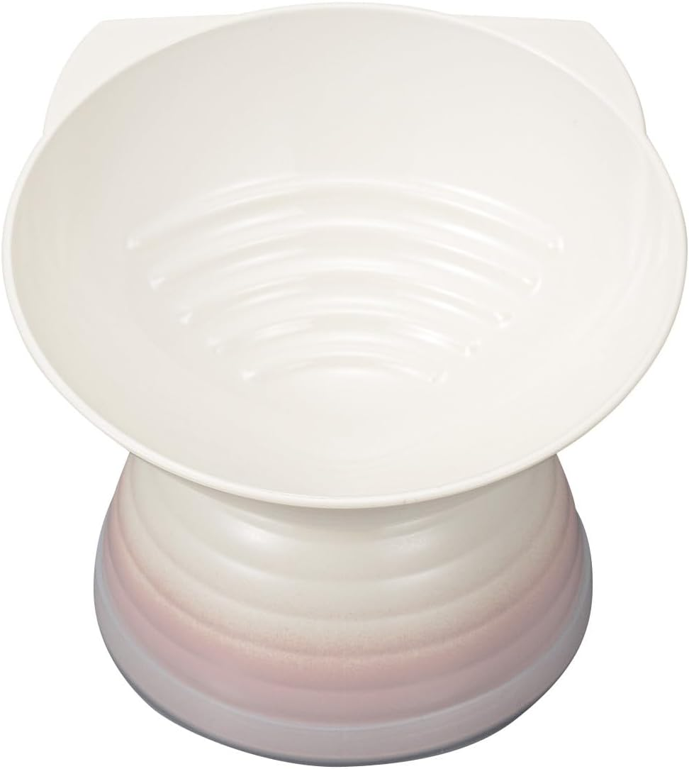 Miyamoto Sangyo Miya Wan Cat Foods Bowl with Legs Pale Pink 601640