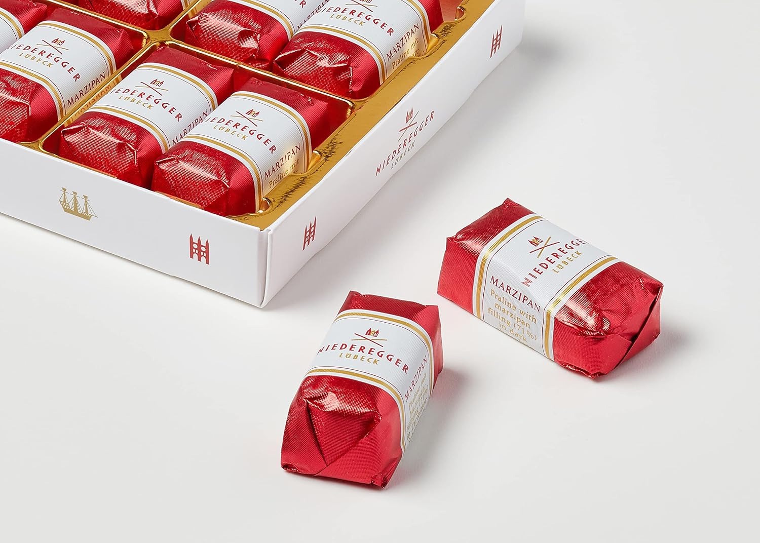 Niederegger Marzipan Classic Loves 200G/ 16 Pieces Box image number 3