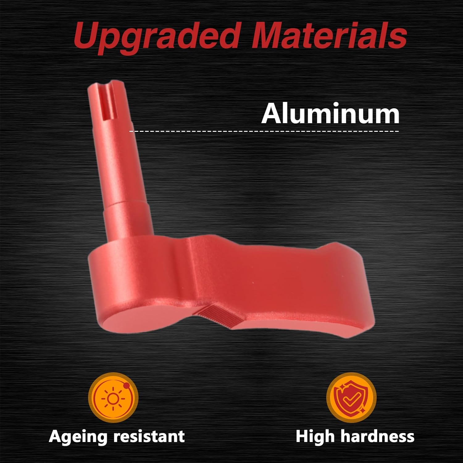 FUSCH Red 6061 Aluminum Alloy Thumb Throttle Control Lever Compatible with Polaris Scrambler 500 850 XP 1000 Eps/Sportsman 450 550 570 850 XP1000 - Black image number 7