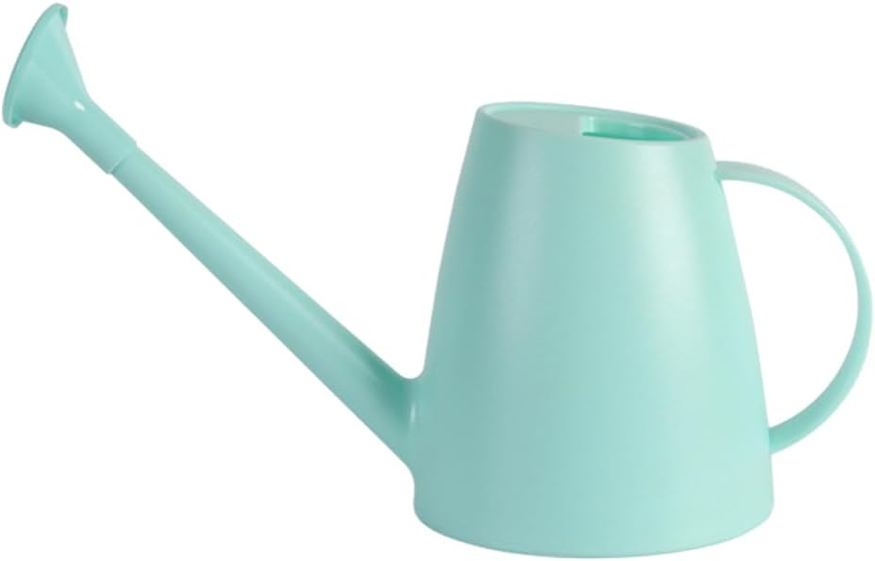 AIMALL Rotatable Sprinkler Head - 1.8L Plastic Garden Watering Can with Long Spout, Available in Gray, Green, Blue, Yellow, Pink, White, 7.67 X 5.9 Inch
