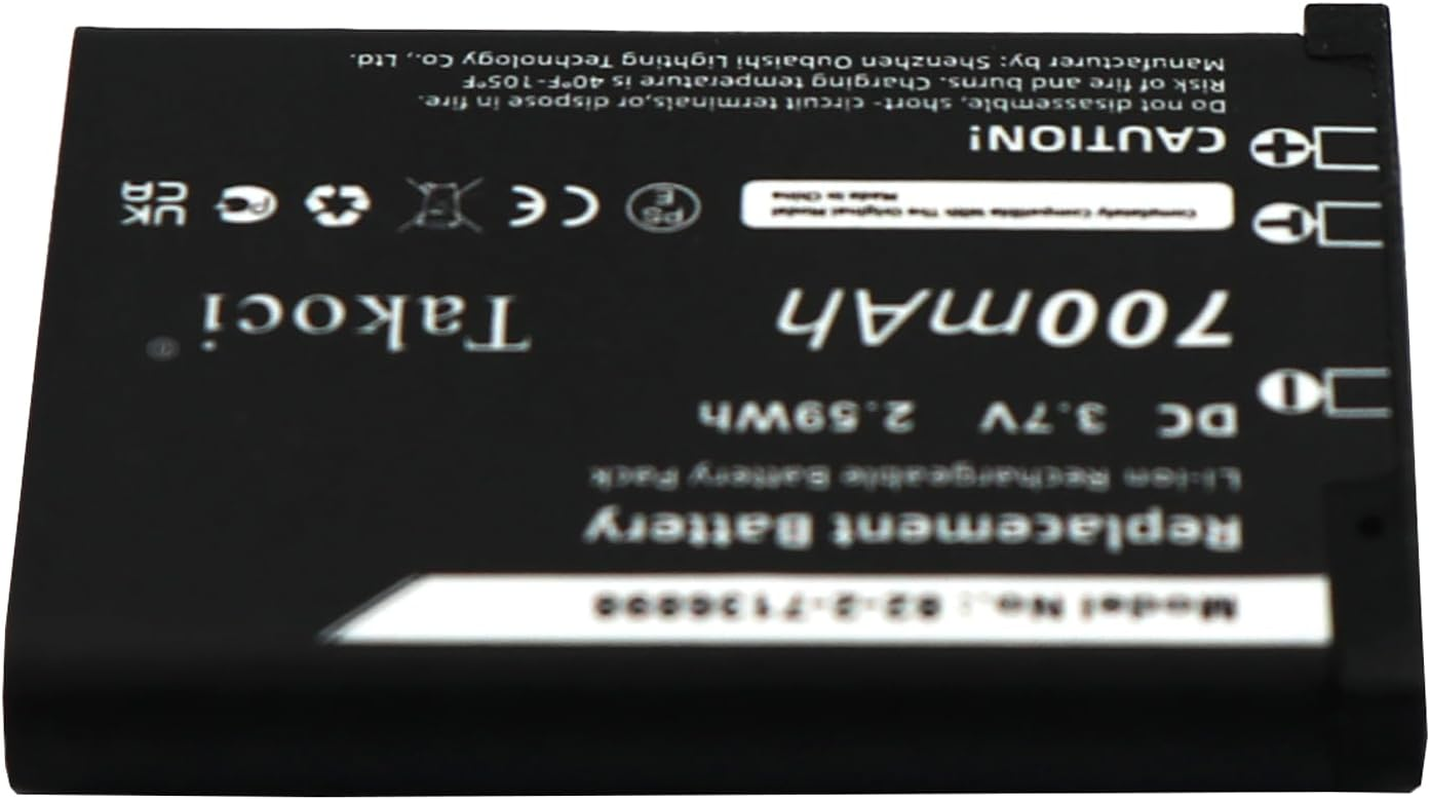 2-Pack 61527 Battery Replacement Compatible with Steel Series Arctis Nova Pro Wireless Headset P/N 82-2-7136898 3.7V 700Mah image number 2