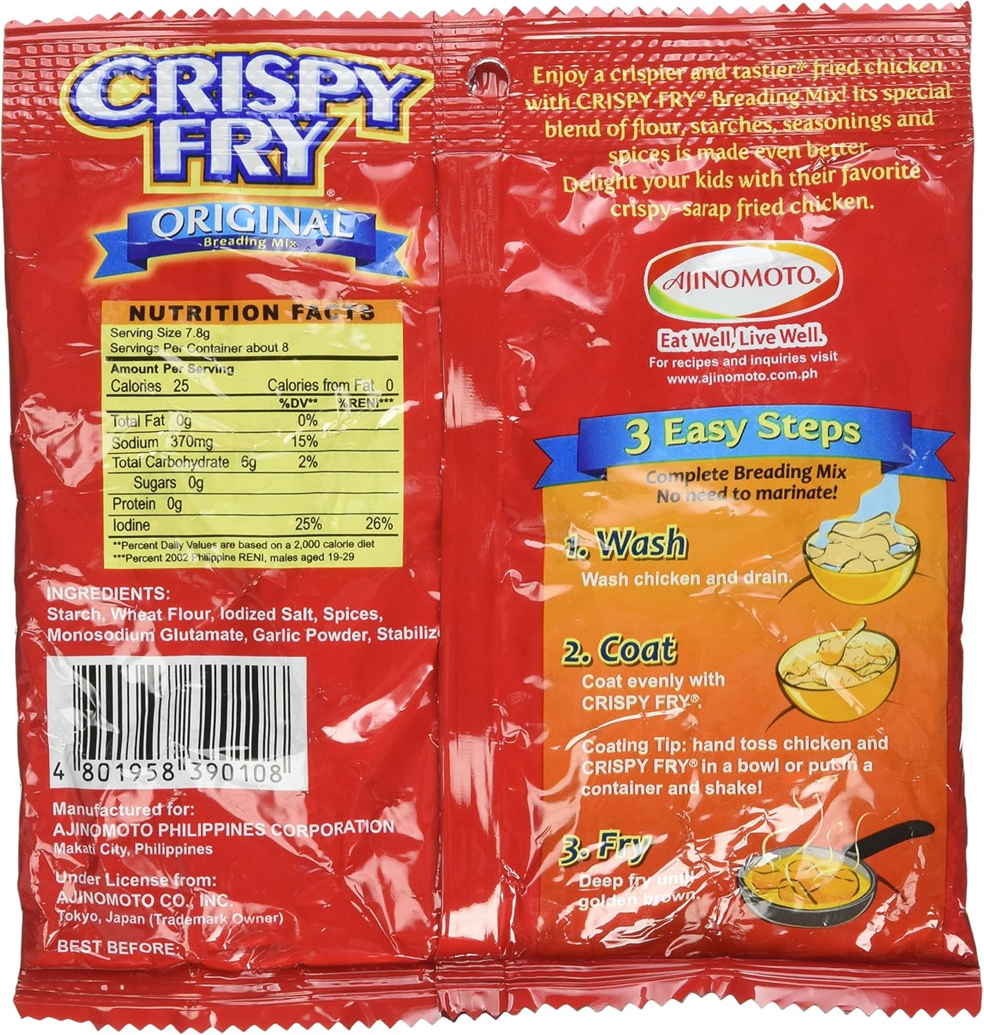 Ajinomoto Crispy Fry Mix Reg 62G image number 6