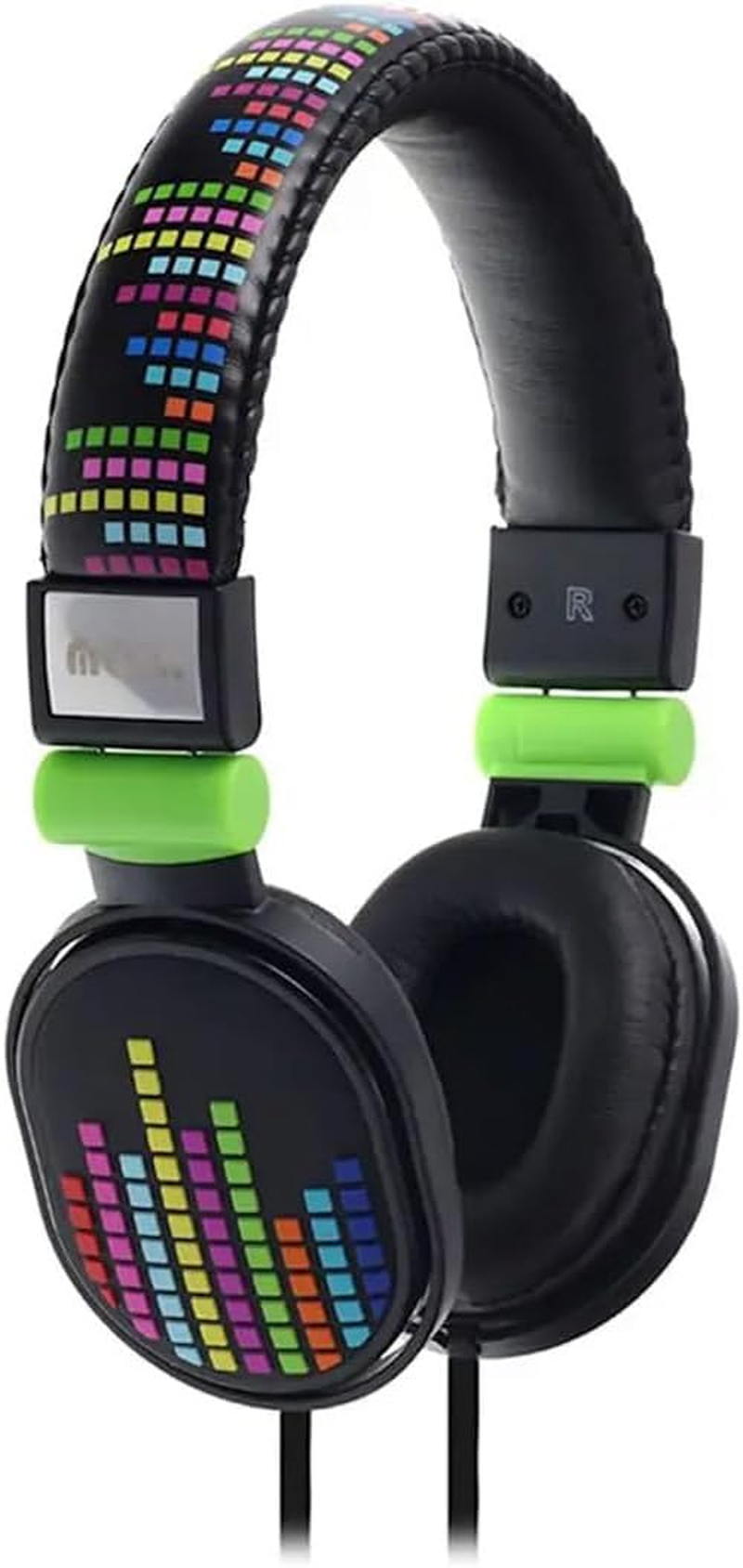 Moki Popper Kids Over-Ear Headphones - Levels Black