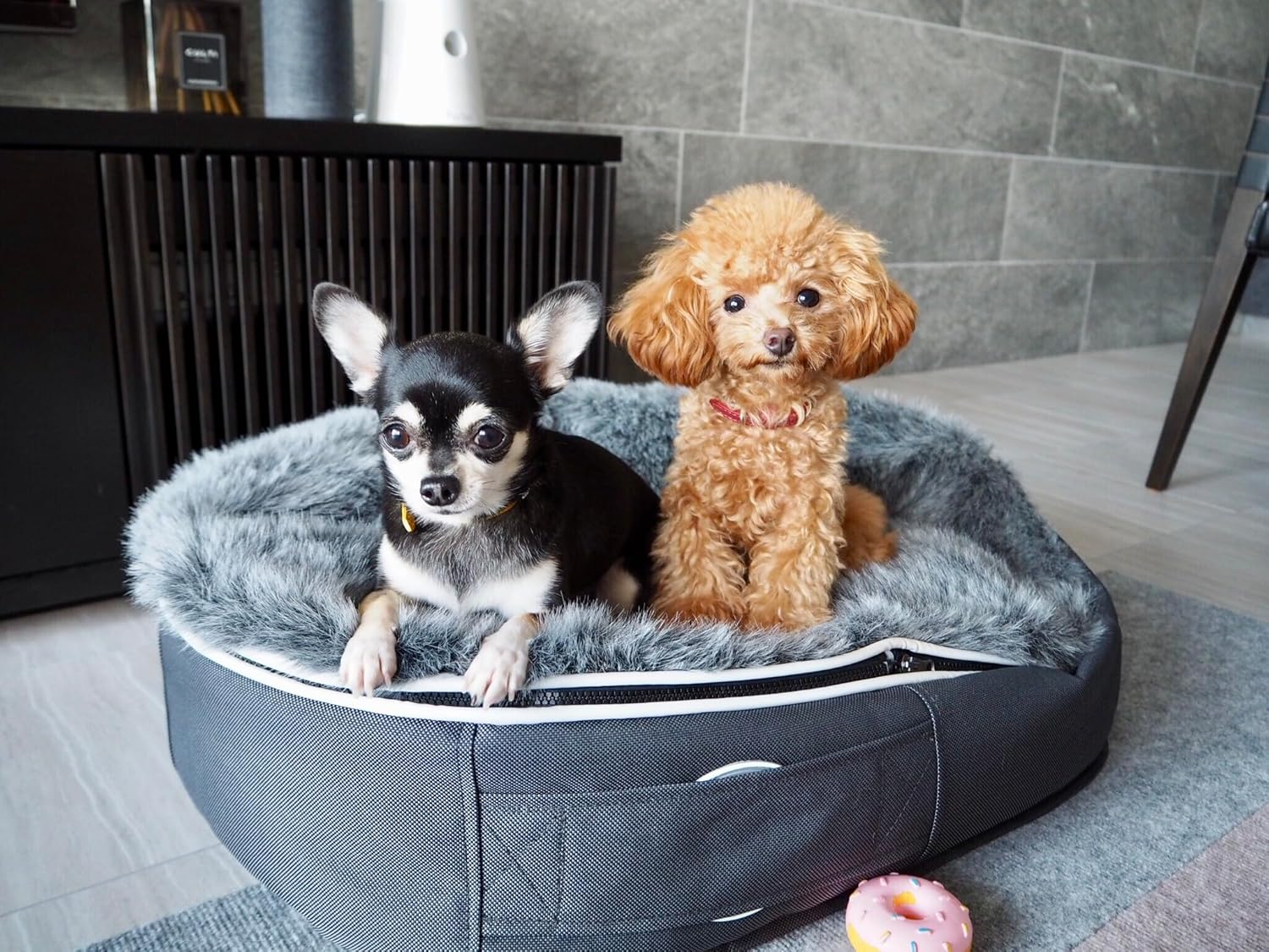 [Ambient Lounge Japan] Amazon Limited Pet Lounge, Wolf Gray, Washable, Dog, Cat, Bed, Luxury, S Size (Genuine Japanese Product, Made in Japan) Basic image number 6