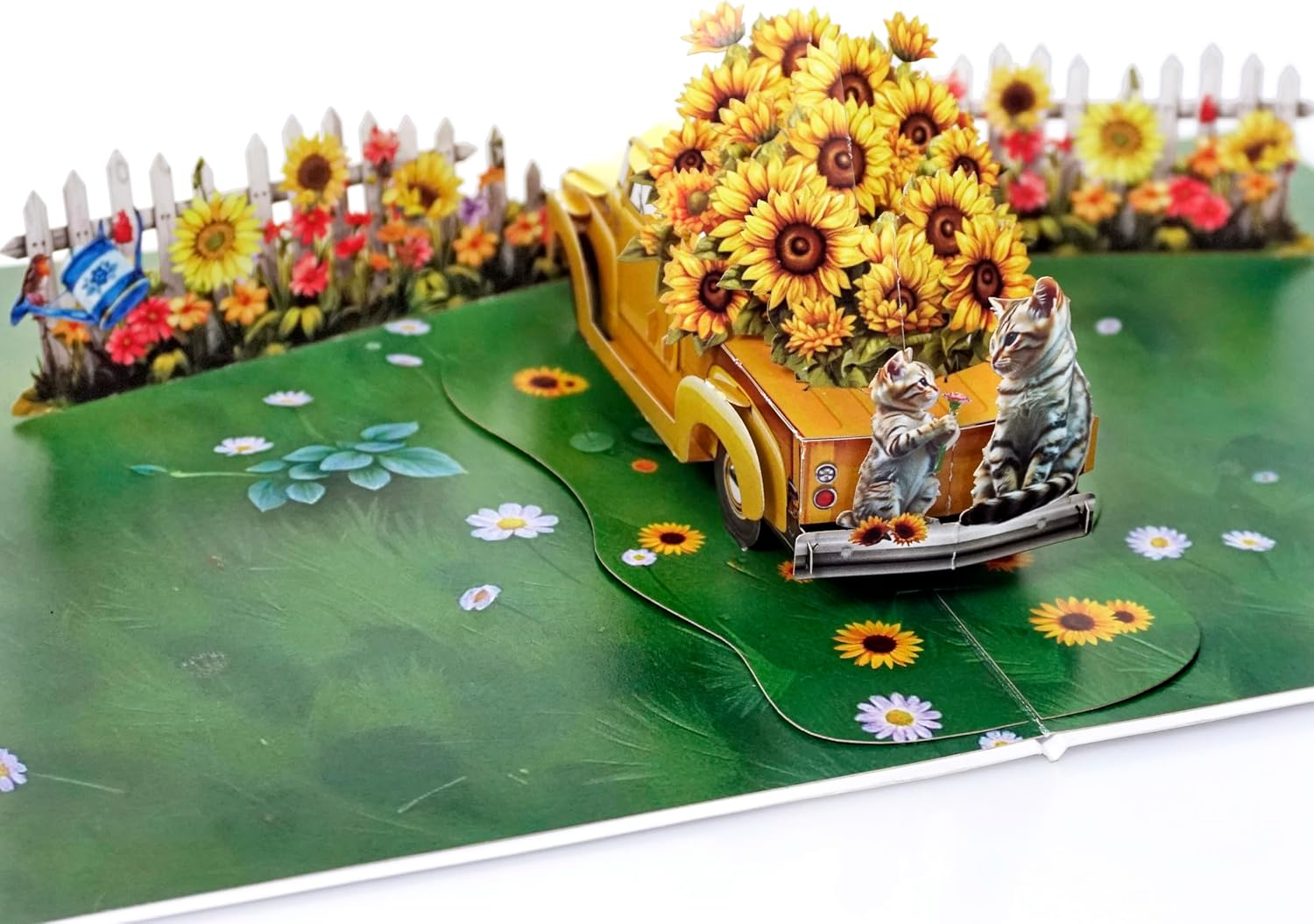 CUTPOPUP Sunflower Truck, Mothers Day Card Pop Up, 3D Birthday Greeting Card, Mother'S Day Card for Women, Mom, Wife, Grandma, Daughter (Sunflower Truck) SD229AU1520 image number 5