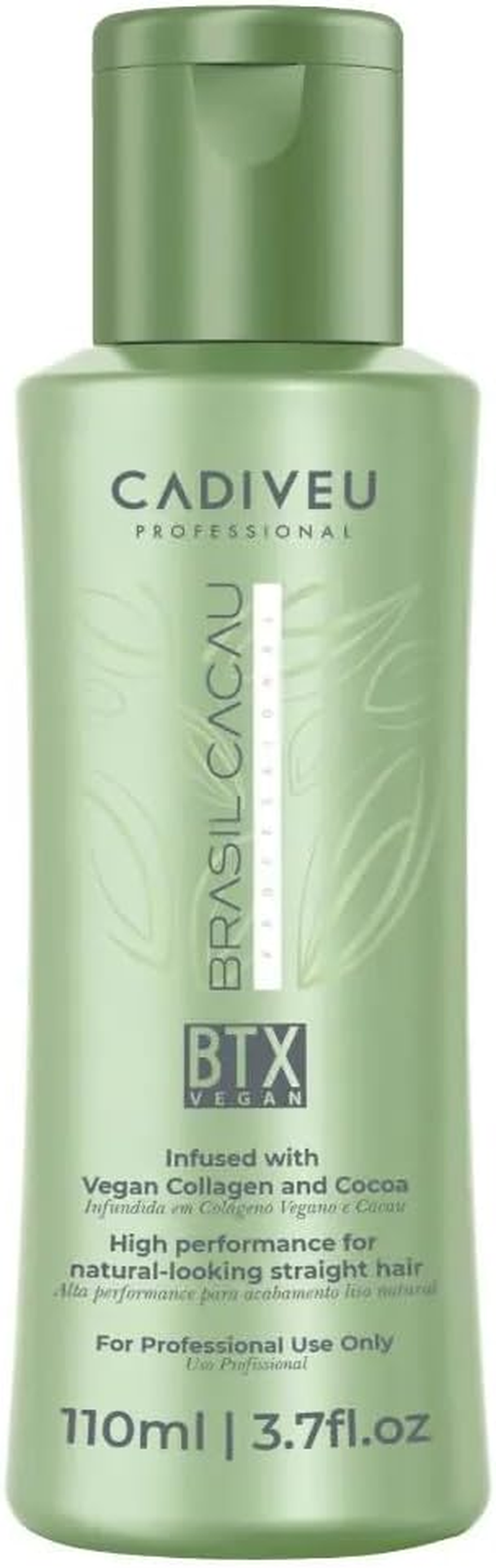 Brasil Cacau BTX Vegan Smoothing Treatment , 100Ml, Professional Hair Treatment, Formaldehyde-Free, Botanical Collagen Formula, Anti-Frizz Protection, Straight Hair