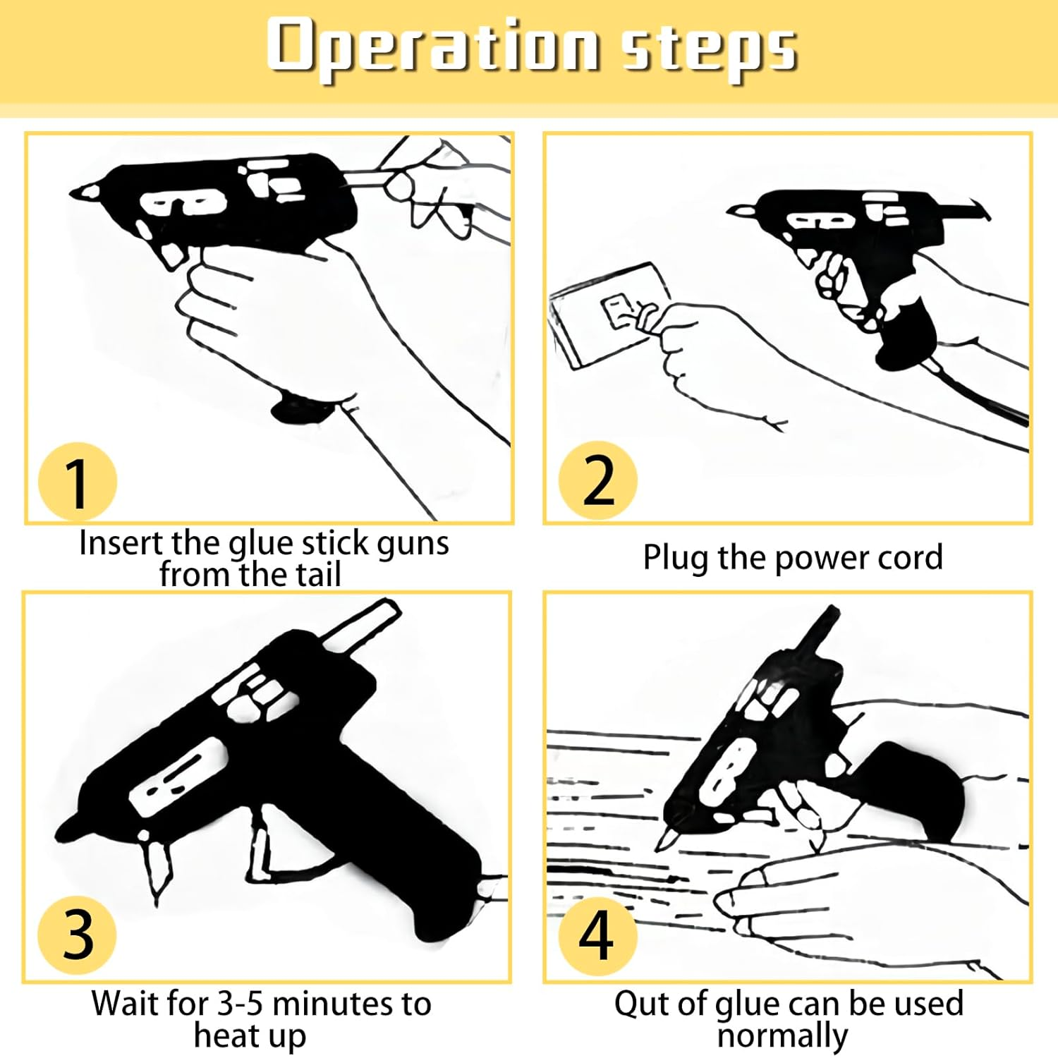 35PCS Hot Melt Glue Sticks Mini Glue Sticks for Mini Glue Guns DIY Crafts Seals Holiday Decorations(7X300Mm)