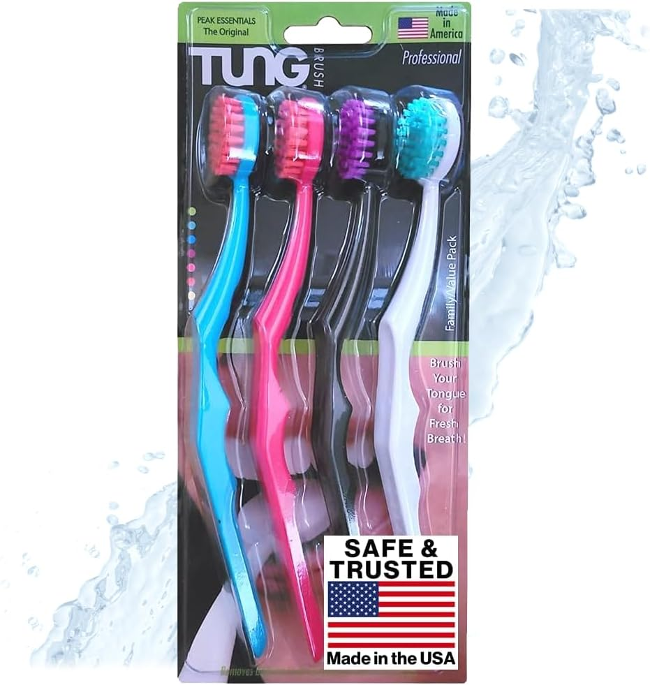 4 Pack - TUNG Brush - Tongue Cleaner image number 2