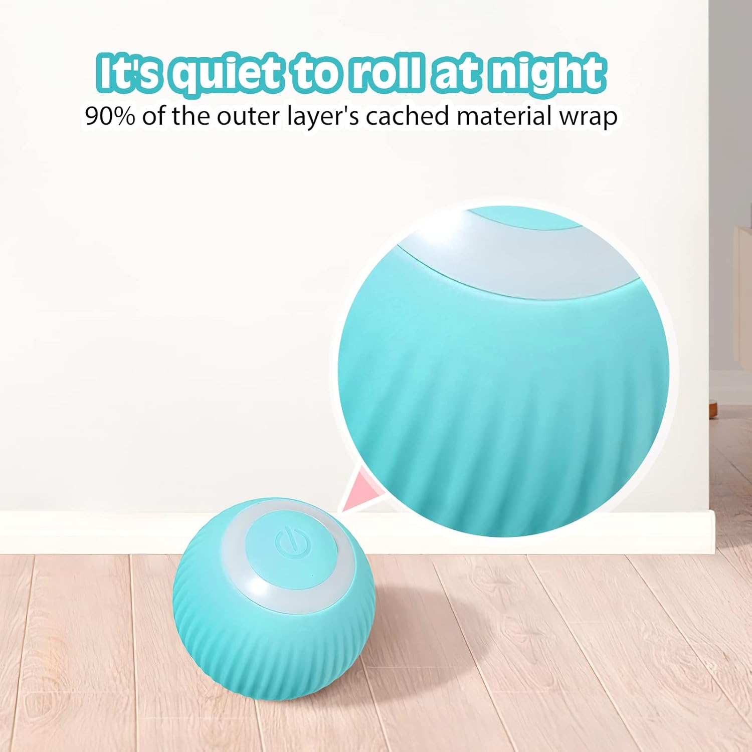 Cat Toy Electric Cat Ball, Interactive Cat Toy Ball with LED Light, USB 360 Degree Ball, Self-Employment Intelligence, Rechargeable Electric Cat Balls for Cats (2 Pieces)