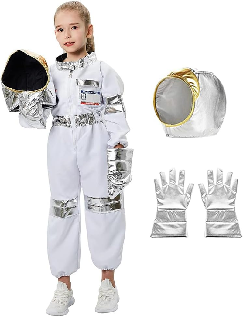 Kids Dressing up Costumes Pretend Play Police, Firefighter, Doctor, Astronaut for Boys Girls Pretend Role Play Costumes Accessories for Age 3-8