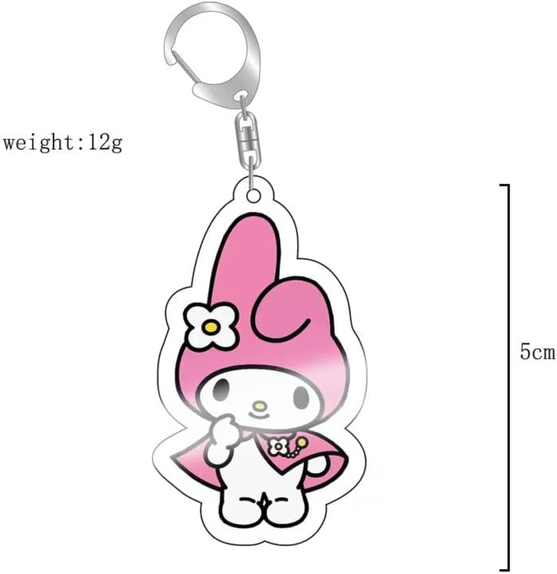 AII Lover 2Pcs Anime Backpack with Keychain,15In School Travel Bag School Backpack Little Kid Book Bag for Teens Girls Gift., B, 18" - C image number 4