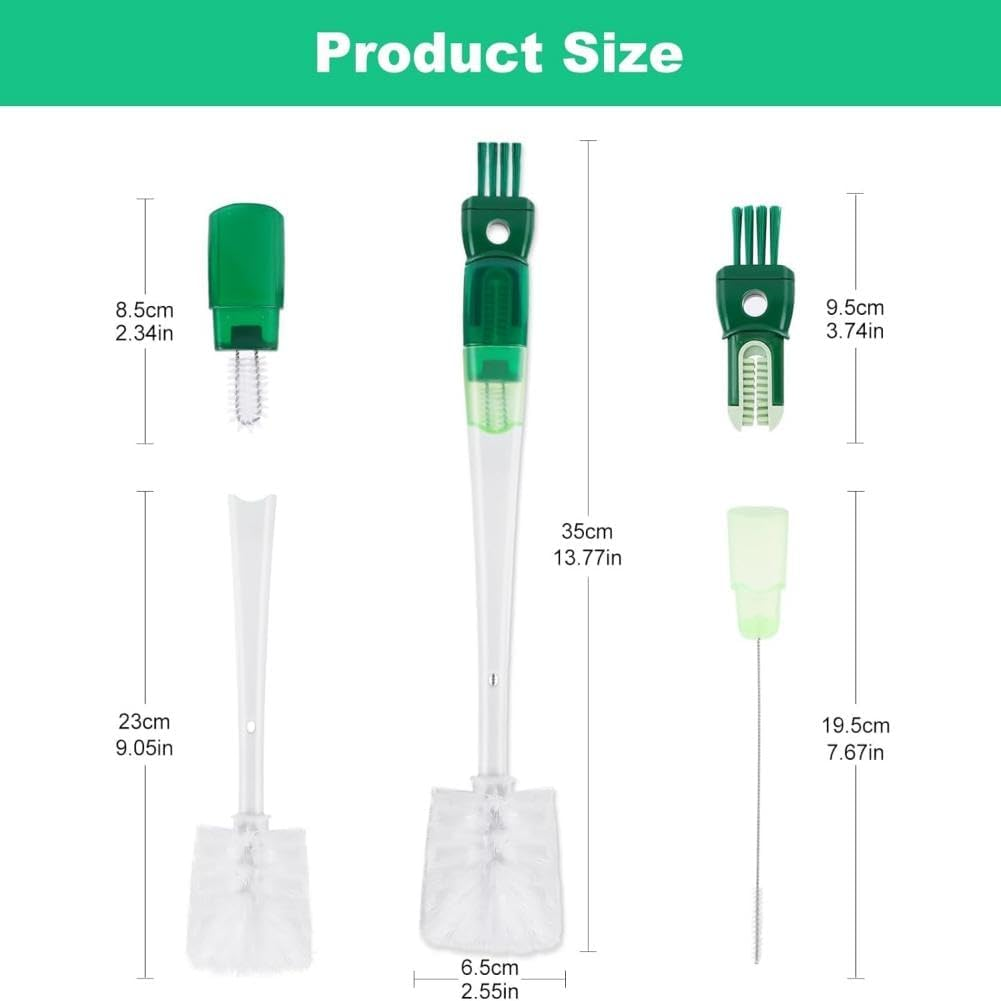 5 in 1 Water Bottle Brushes for Cleaning, Multifunctional Insulation Bottle Cleaning Tools, Easily Cleans the Cup Mouth, Lid, Bottom, and Straw, Home Kitchen Cleaning Tools image number 3