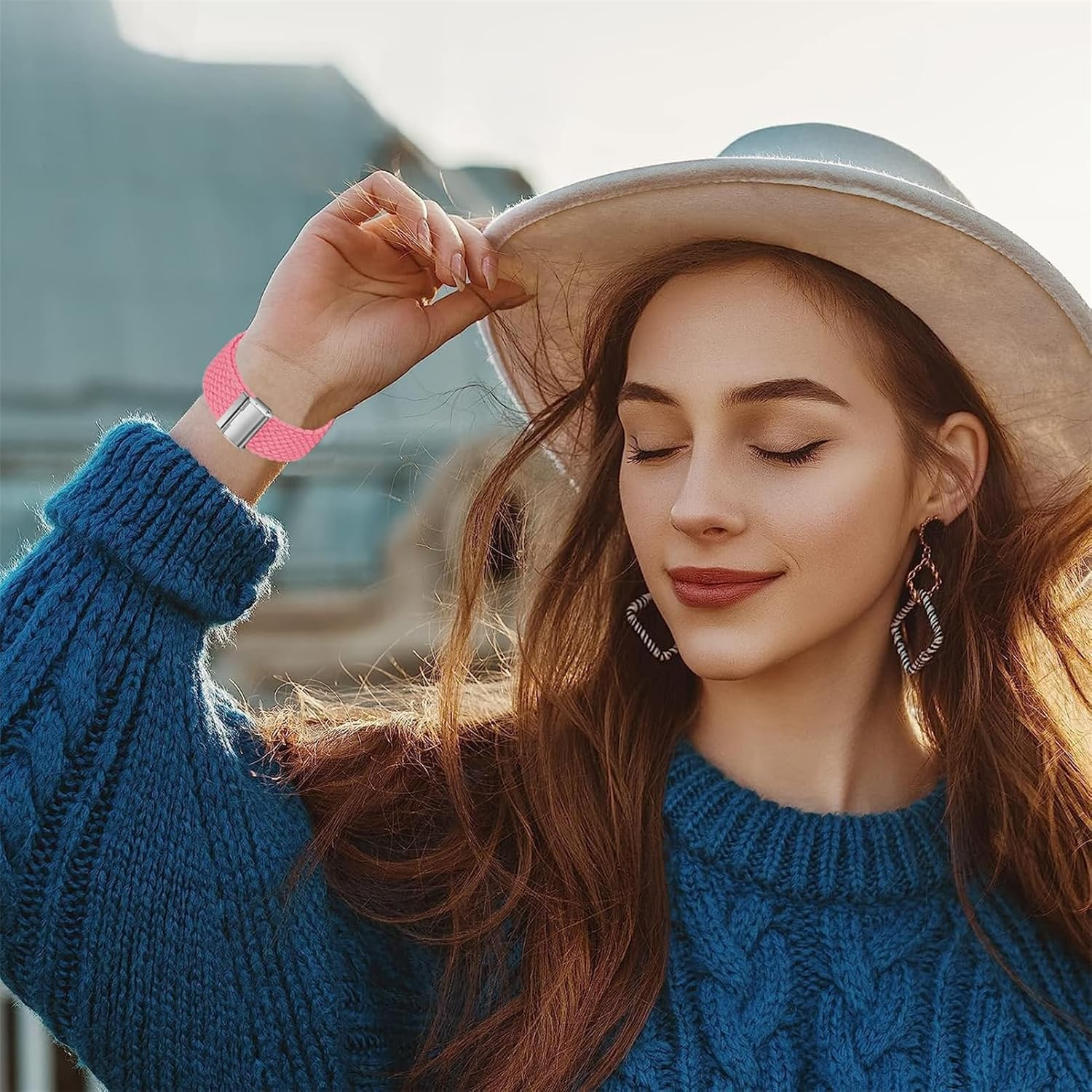 Braided for Apple Watch Band 40Mm 44Mm 45Mm 46Mm 41Mm 49Mm Iwatch Bands 42Mm 38Mm Women Men,Nylon Strap Stretchy Elastic Sport Loop Wristband for Apple Watch Series 11/10/9/Ultra 3/2/SE 3/2/8/7/6/5/4 image number 5