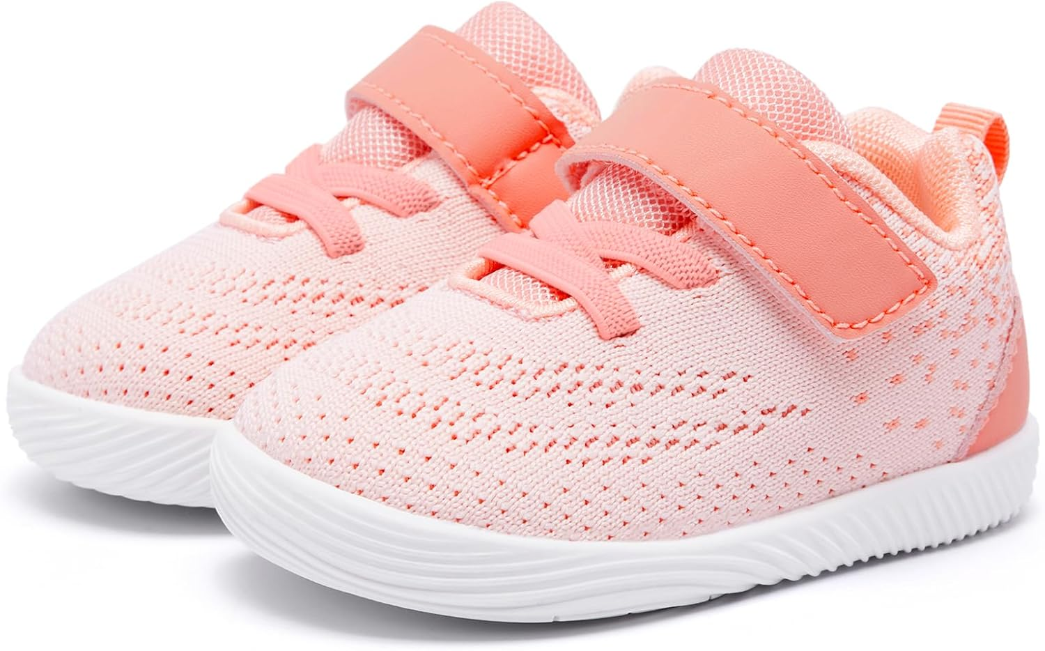 MORENDL Toddler Sneakers Baby Boys & Girls Barefoot Shoes Lightweight Breathable Walking Running Tennis Athletic Sport Shoes image number 3