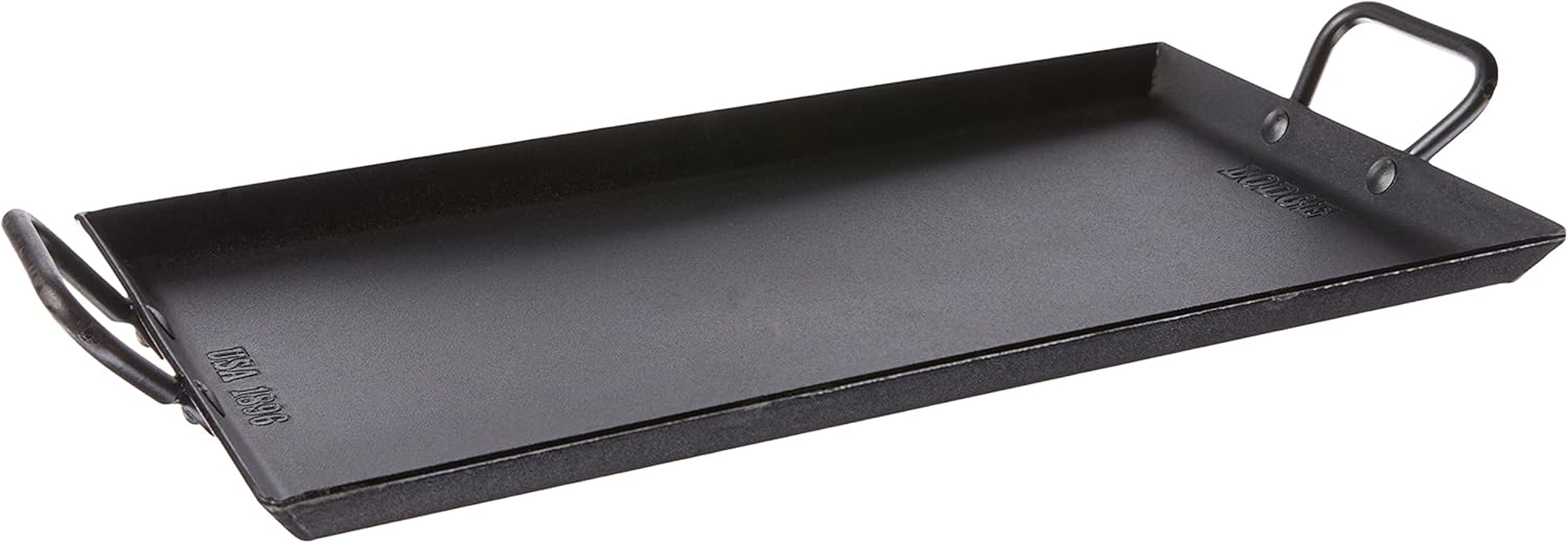 Lodge Carbon Steel Griddle, Pre-Seasoned, 18-Inch, Black image number 1