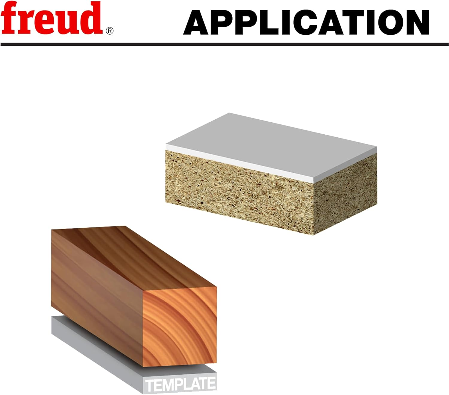 Freud 42-100 3/8-Inch Diameter 2-Flute Flush Trimming Router Bit with 1/4-Inch Shank image number 6
