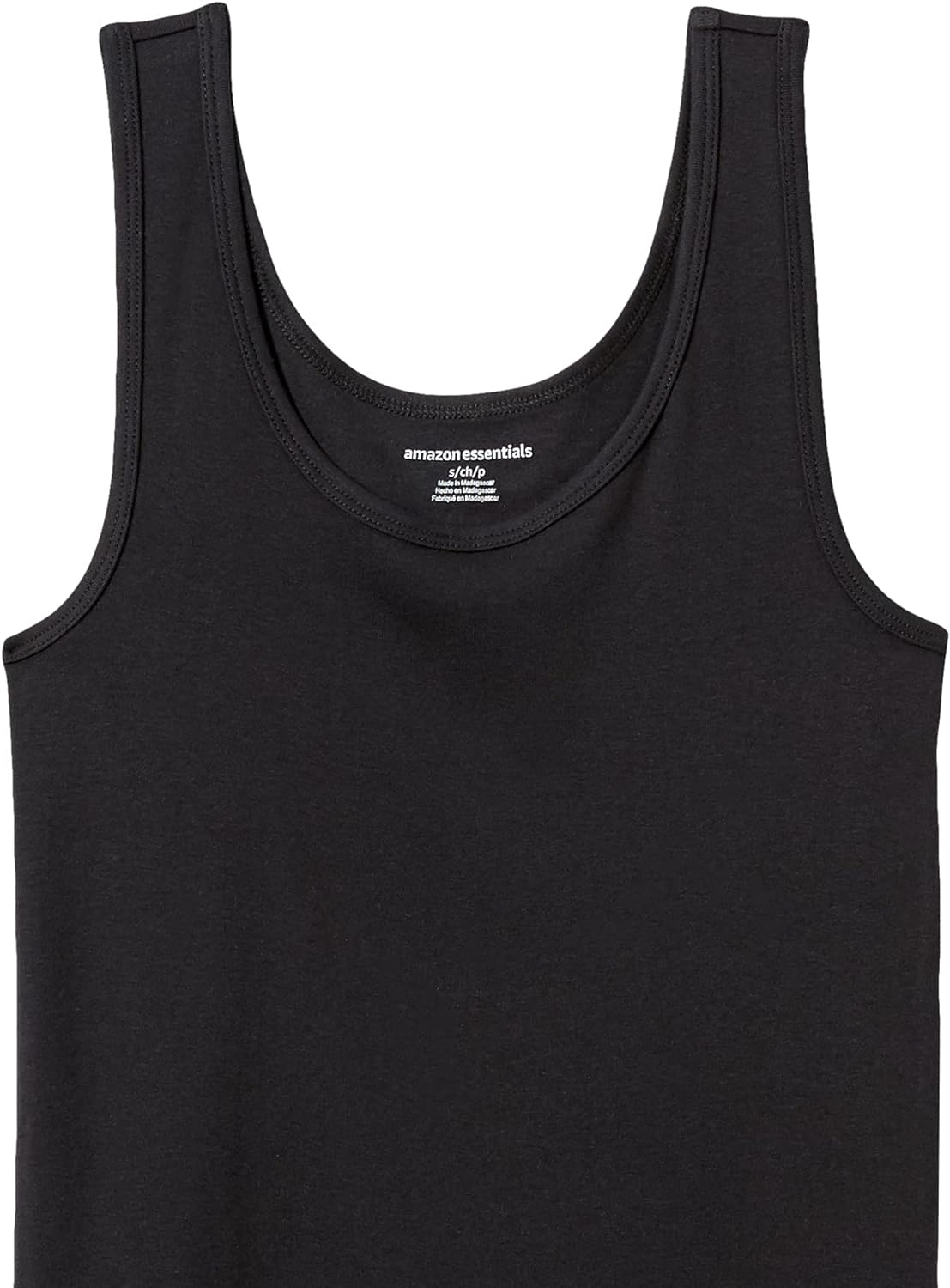 Amazon Essentials Women'S Slim-Fit Tank, Pack of 2, Black/White, Small image number 2