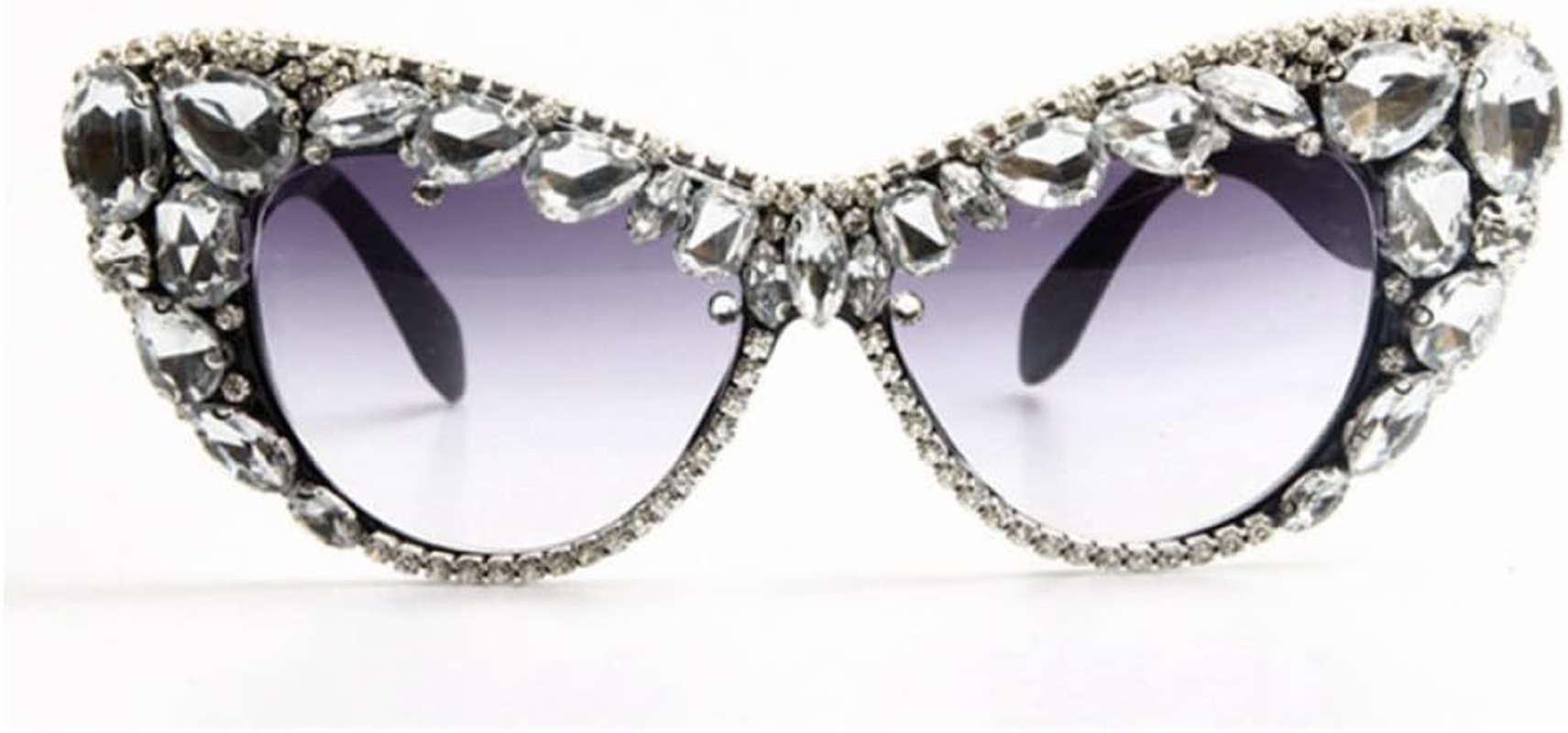Oversize Cat Eye Diamond Sunglasses Women Designer Luxury Crystal Sexy Sun Glasses for Ladies Eyeglasses Feminino image number 3