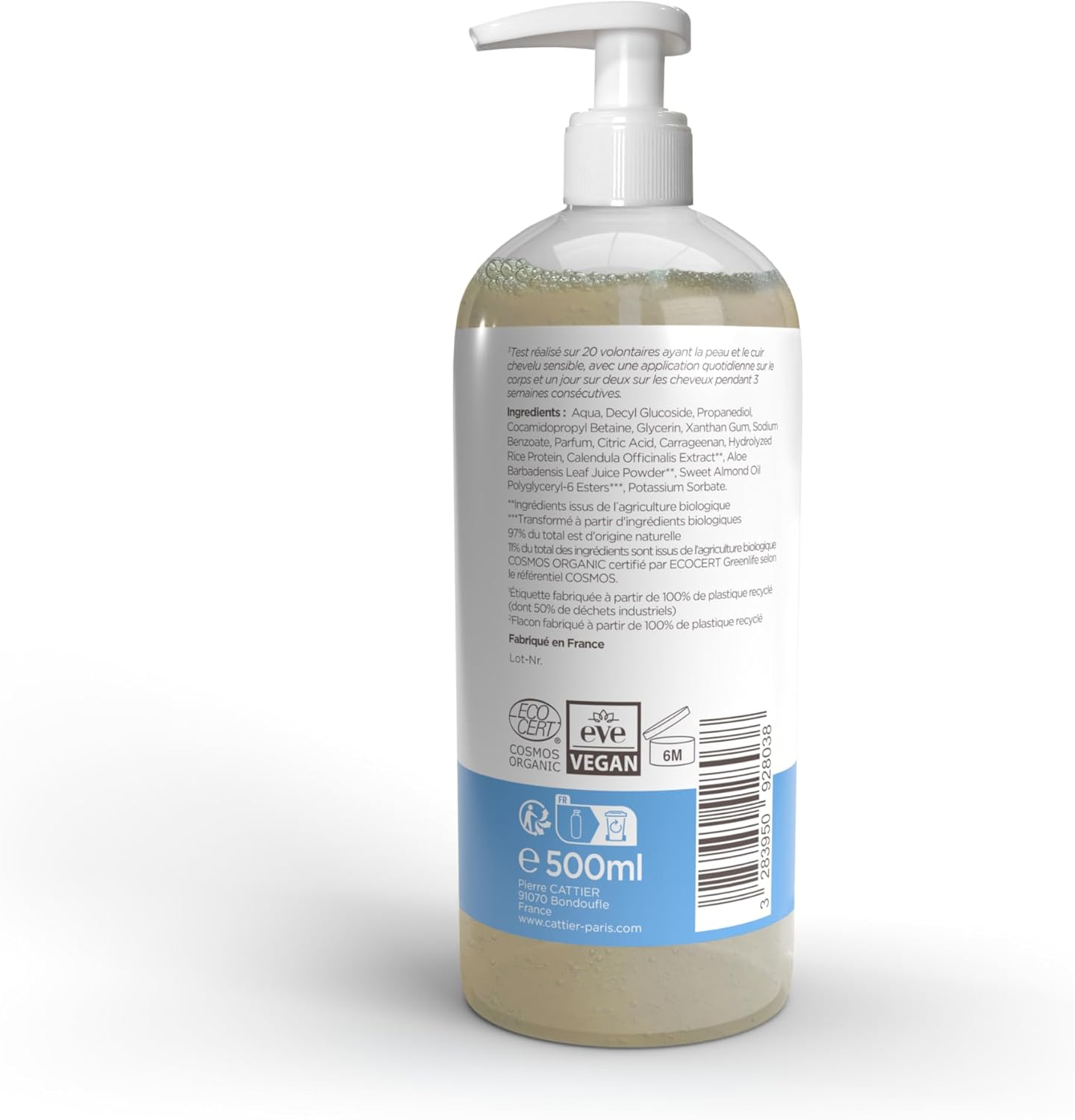 Cattier Baby Hypoallergenic Cleansing Gel 500 Ml