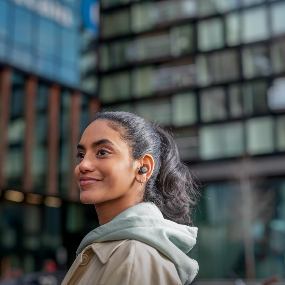 Philips TAT1209BK Wireless Bluetooth Earbuds - Small Earbuds, Great Value, Natural Sound with Dynamic Bass, Clear Calls and Pocket Size Charging Case - Black image number 1