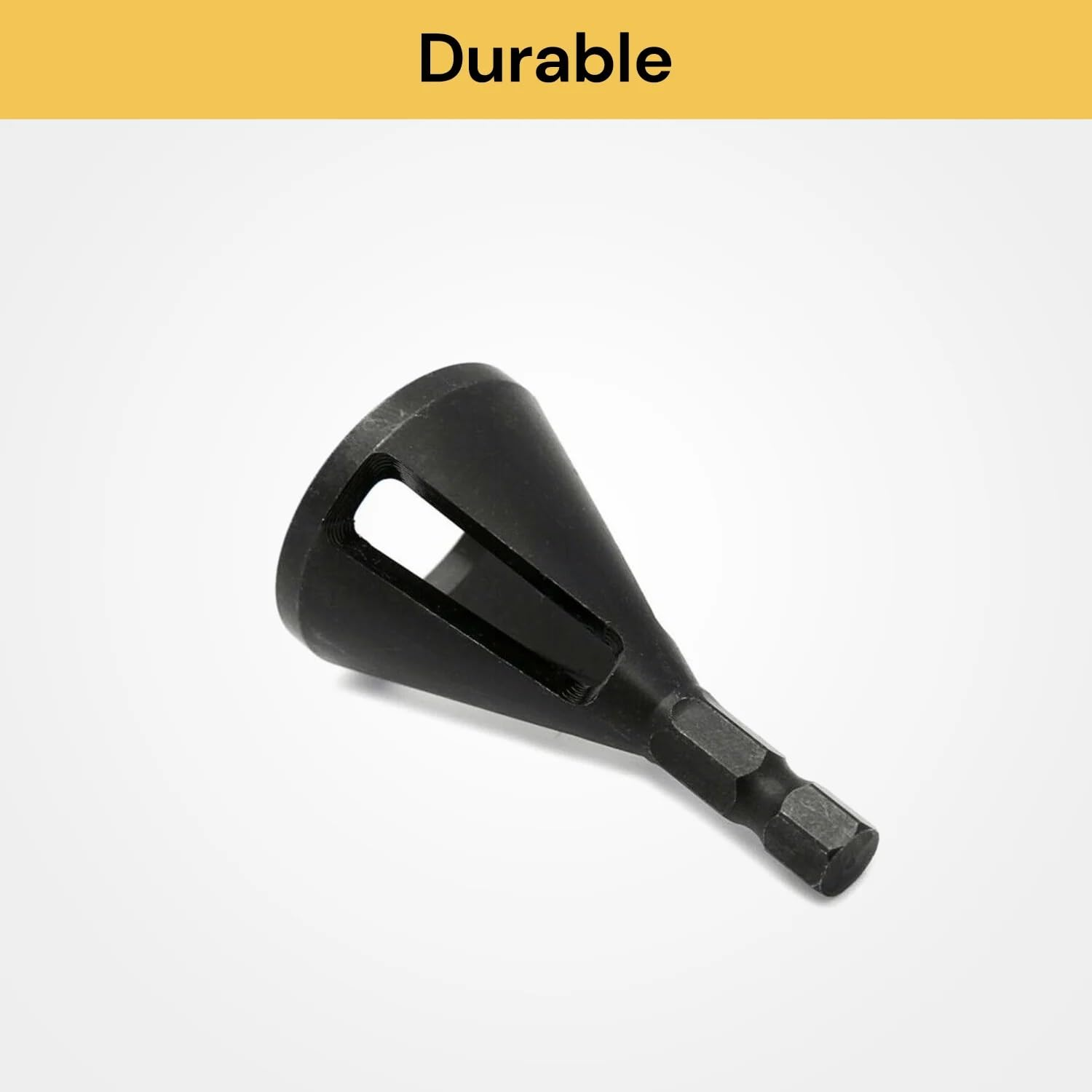 EZONEDEAL Deburring External Chamfer Tool Bit Remove Cutter Quick Release Repair Tools Hex Shank Bolt Deburring Tool for for Steel, Metal, Aluminum,Wood, Plastic - Metal Bolt Chamfering Tool (2 PCS) image number 1