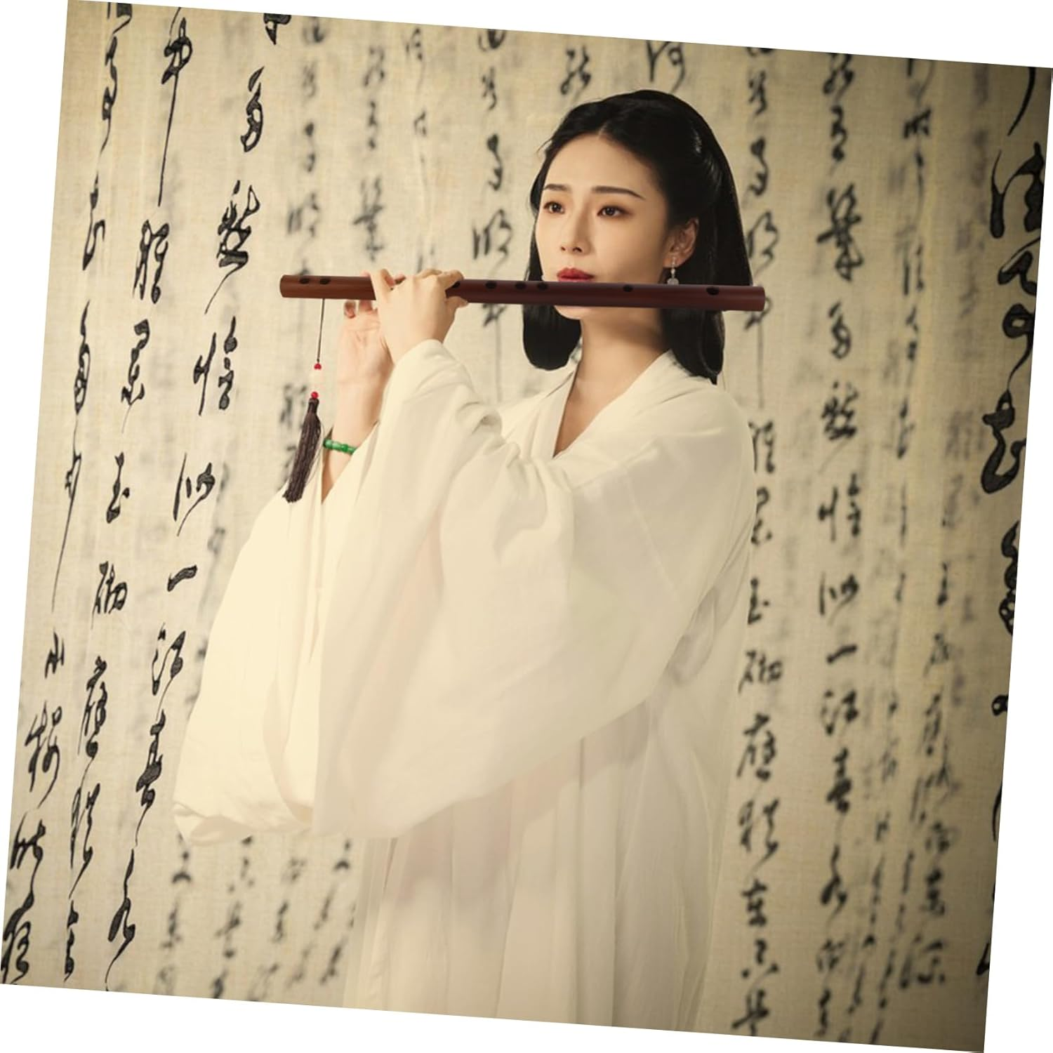 JEWEDECO Bamboo Flute for Adults Beginner Starter Traditional Small Piccolo Chinese Musical Instrument Woodwind Instrument Bansuri image number 2