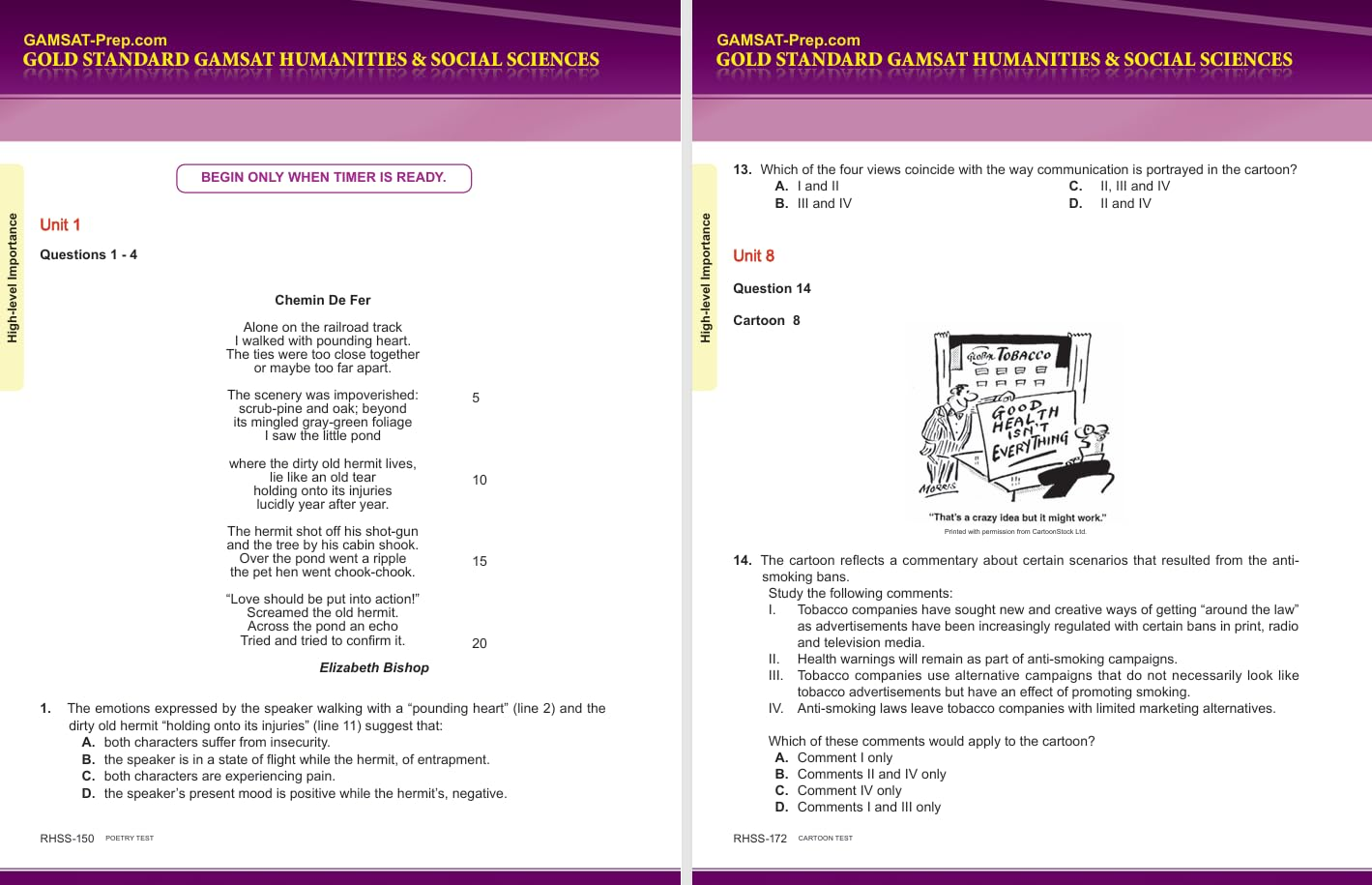 2025-2026 Masters Series GAMSAT Section 1 Preparation by Gold Standard GAMSAT image number 2