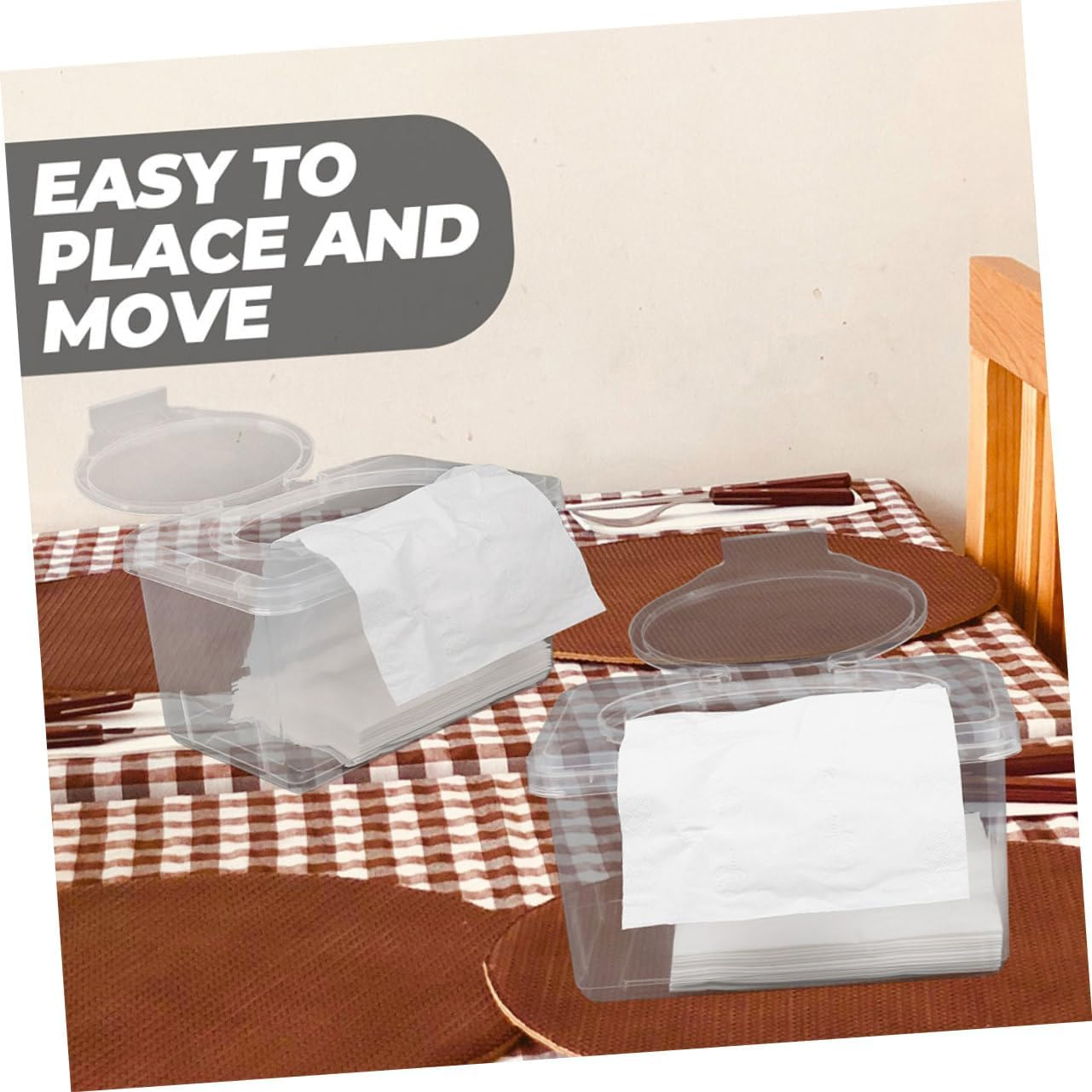 LABRIMP Refillable Wipes Tub Dispenser Reusable Wipes Case for Baby Diaper Holder image number 1