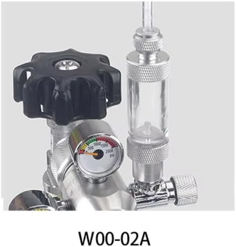 Aquarium CO2 Regulator Bubble Counter Carbon Dioxide Measure for Fish Tank Water Plants (Single Head Non-Return) image number 1