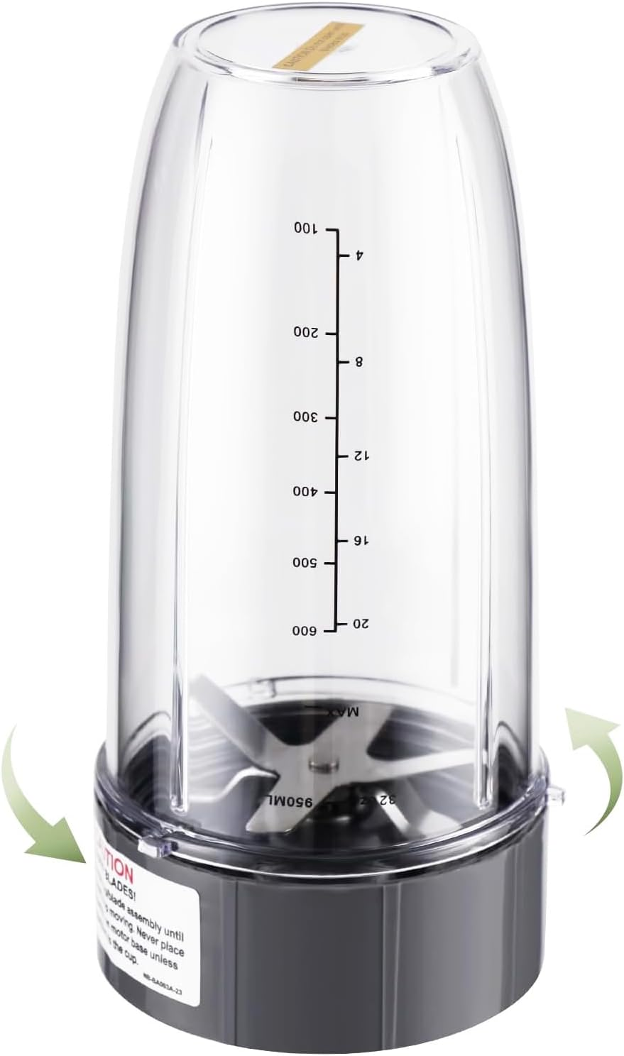 Replacement 32Oz Cups & Extractor Blade with Flip-Top To-Go-Lid and Rubber Gaskets Seal Compatible with Nutribullet 600W/900W Blender Accessories image number 3