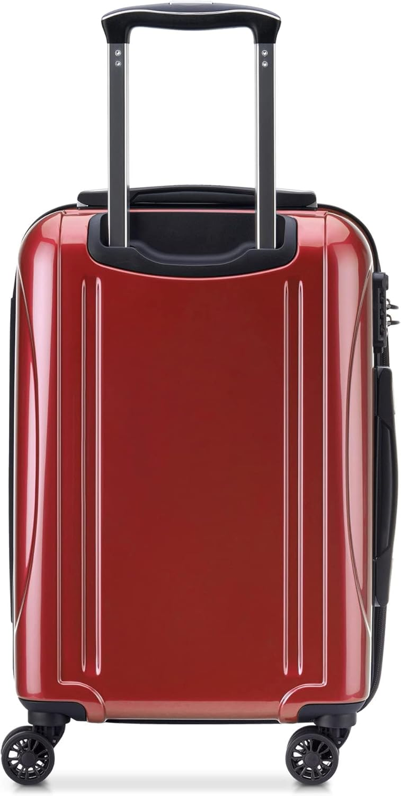 DELSEY Paris Helium Aero Hardside Expandable Luggage with Spinner Wheels, Brick Red, Carry-On 19 Inch, Helium Aero Hardside Expandable Luggage with Spinner Wheels - Blue Textured image number 5