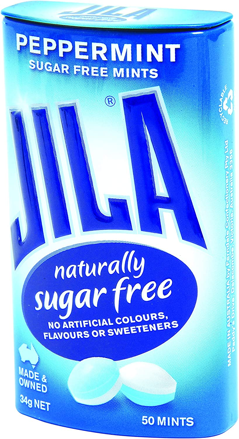 Jila Peppermint Sugar Free Mints, 34 G