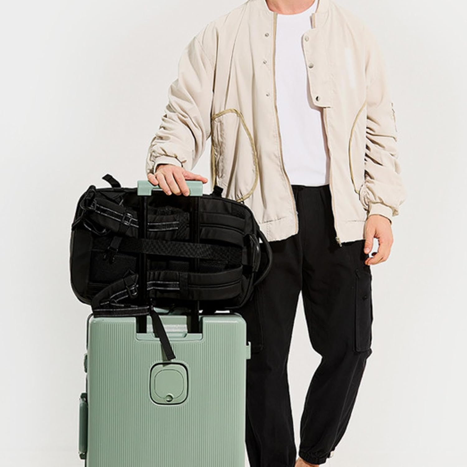 Vacuum Backpack, Water Expandable Vacpack with Vacuum Compression 17 Inch Large Capacity, Business Back Pack, anti Theft Backpack for Travel image number 6