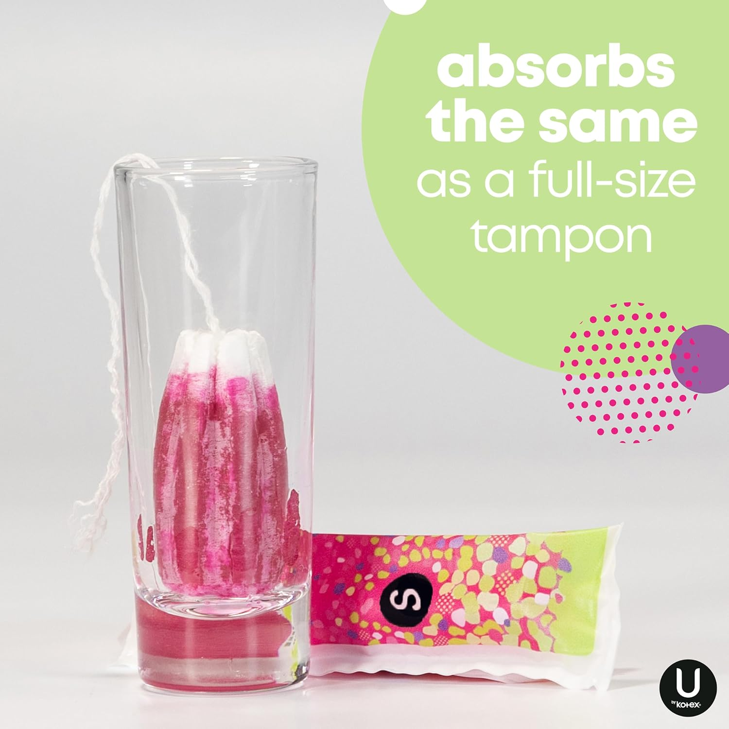 U by Kotex Click Compact Tampons, Super, Unscented, 192 Count (6 Packs of 32) (Packaging May Vary) image number 2