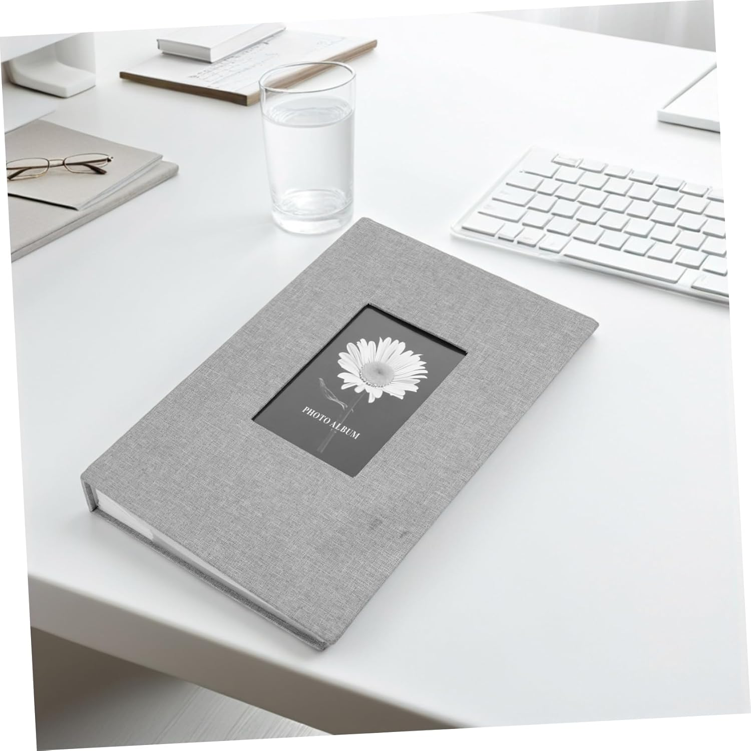 Linen Cover Photo Album Book for Family Memories User Friendly Insert Pockets Elegant Design for Weddings Anniversaries Moments Rustic Scrapbook Album for Photos image number 1