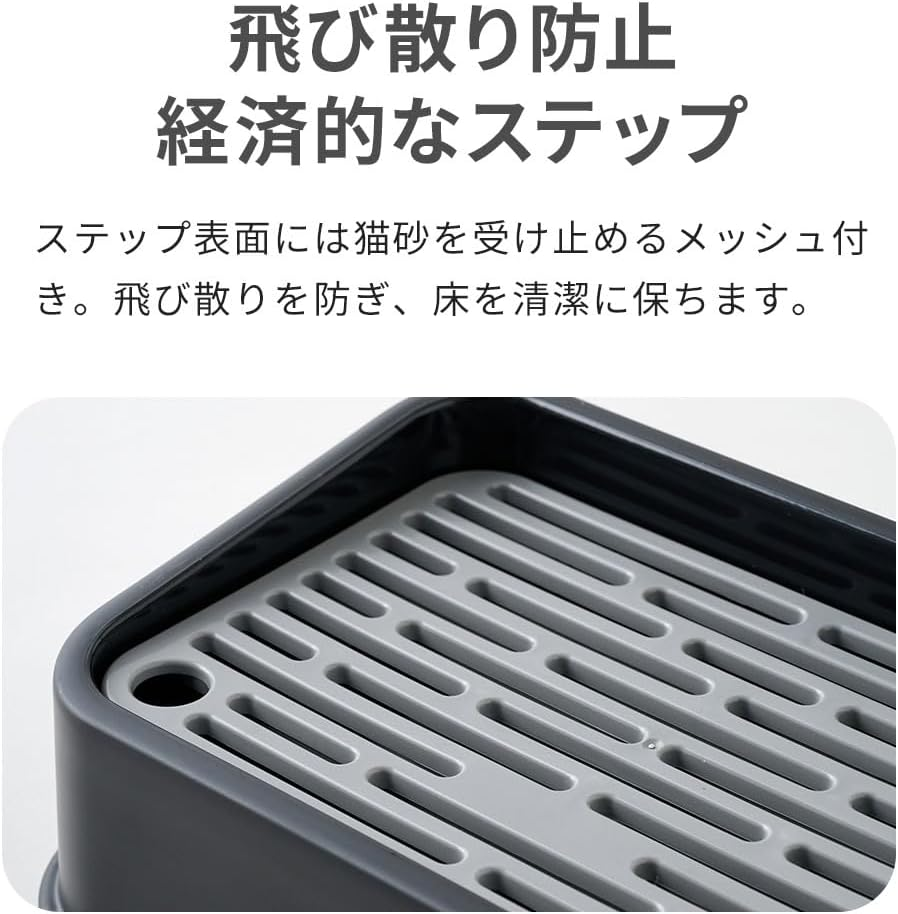 OFT Litter Catch Step, White, Universal Cat Toilet Step Size (Approx.): Width 11.8 X Depth 7.9 X Height 3.8 Inches (30 X 20 X 9.7 Cm) image number 1