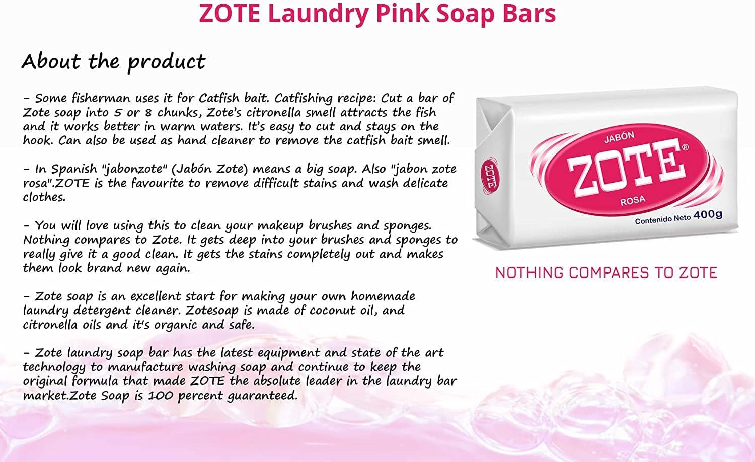 Zote Soap Pink image number 3