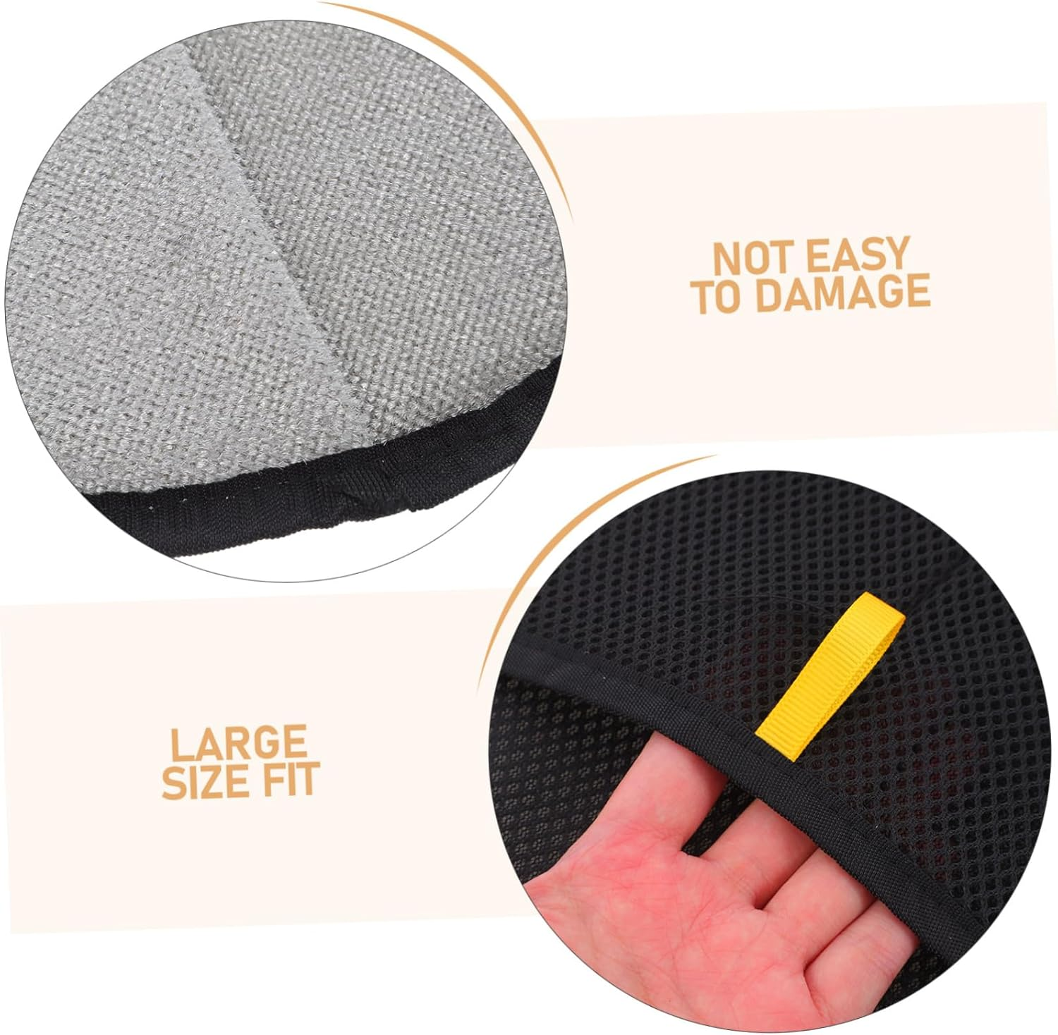 Anneome Pet Hair Removal Gloves Double Sided Brush for Cats Dogs Efficient Dog Cat Hair Remover Large Grooming Mitt Easy Maintenance image number 4